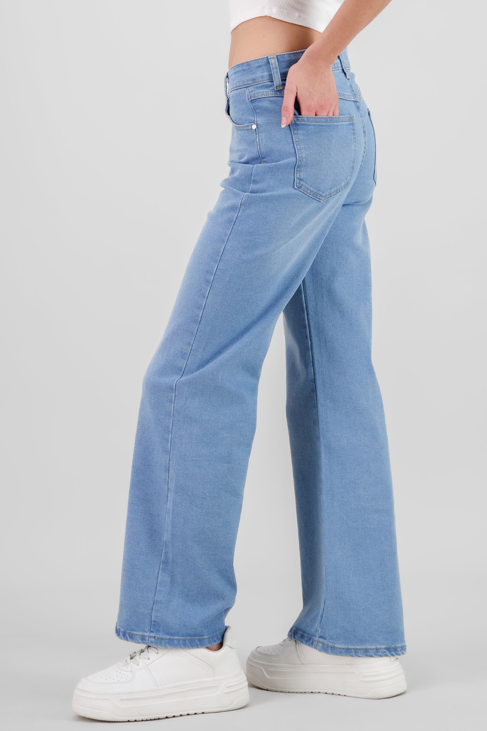 Bleached Straight Jeans BLEACHED