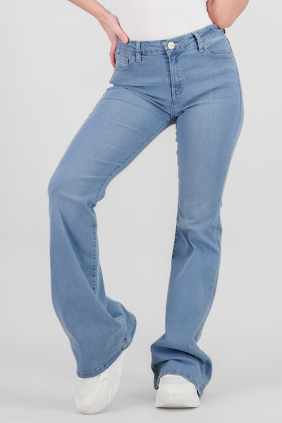 Mid Rise Flared Jeans LIGHT WASH