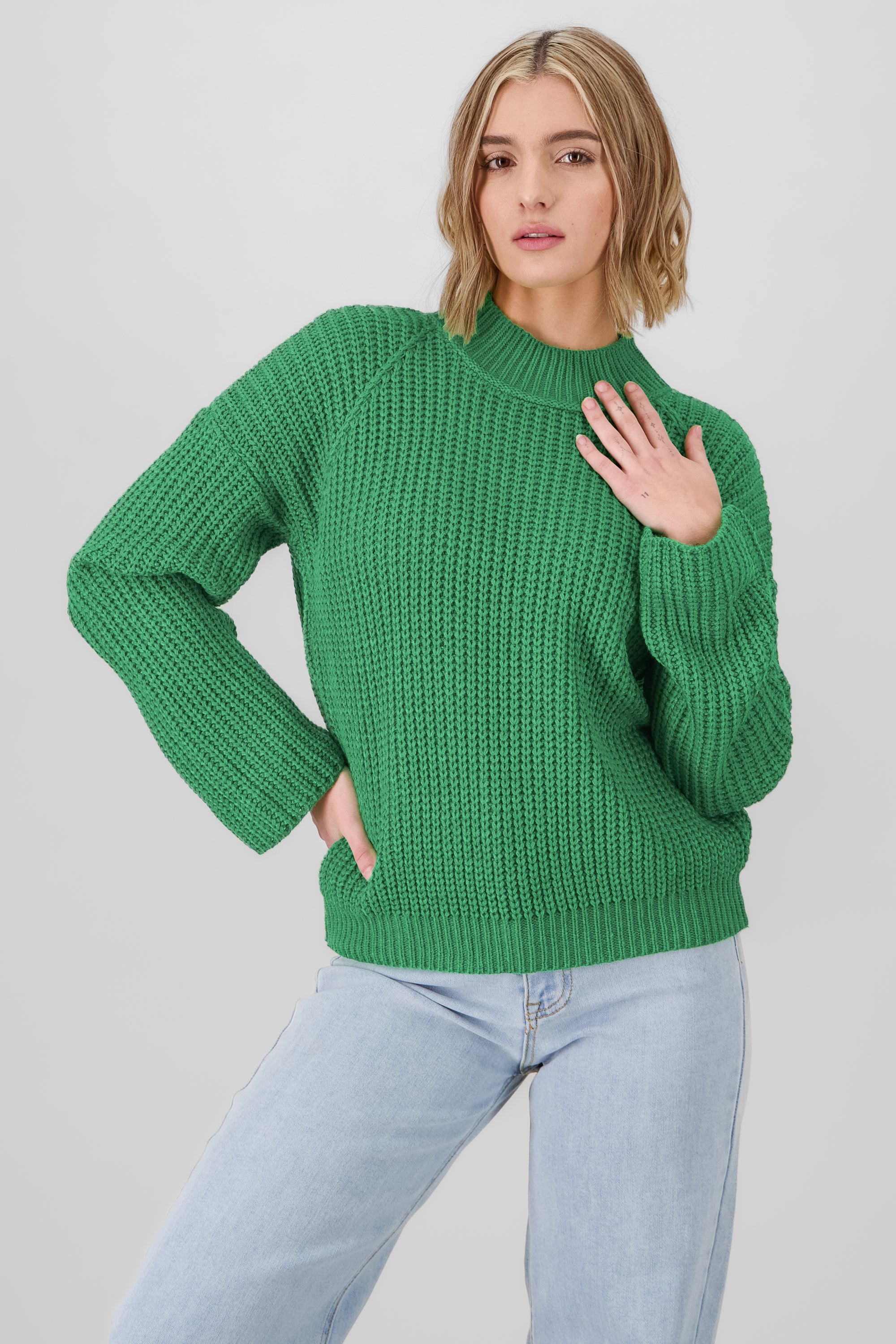 Oversized Knitted Sweater GREEN