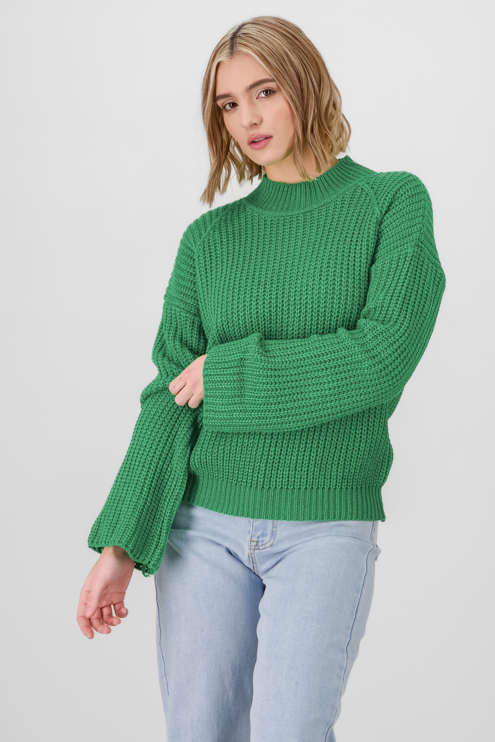 Oversized Knitted Sweater GREEN