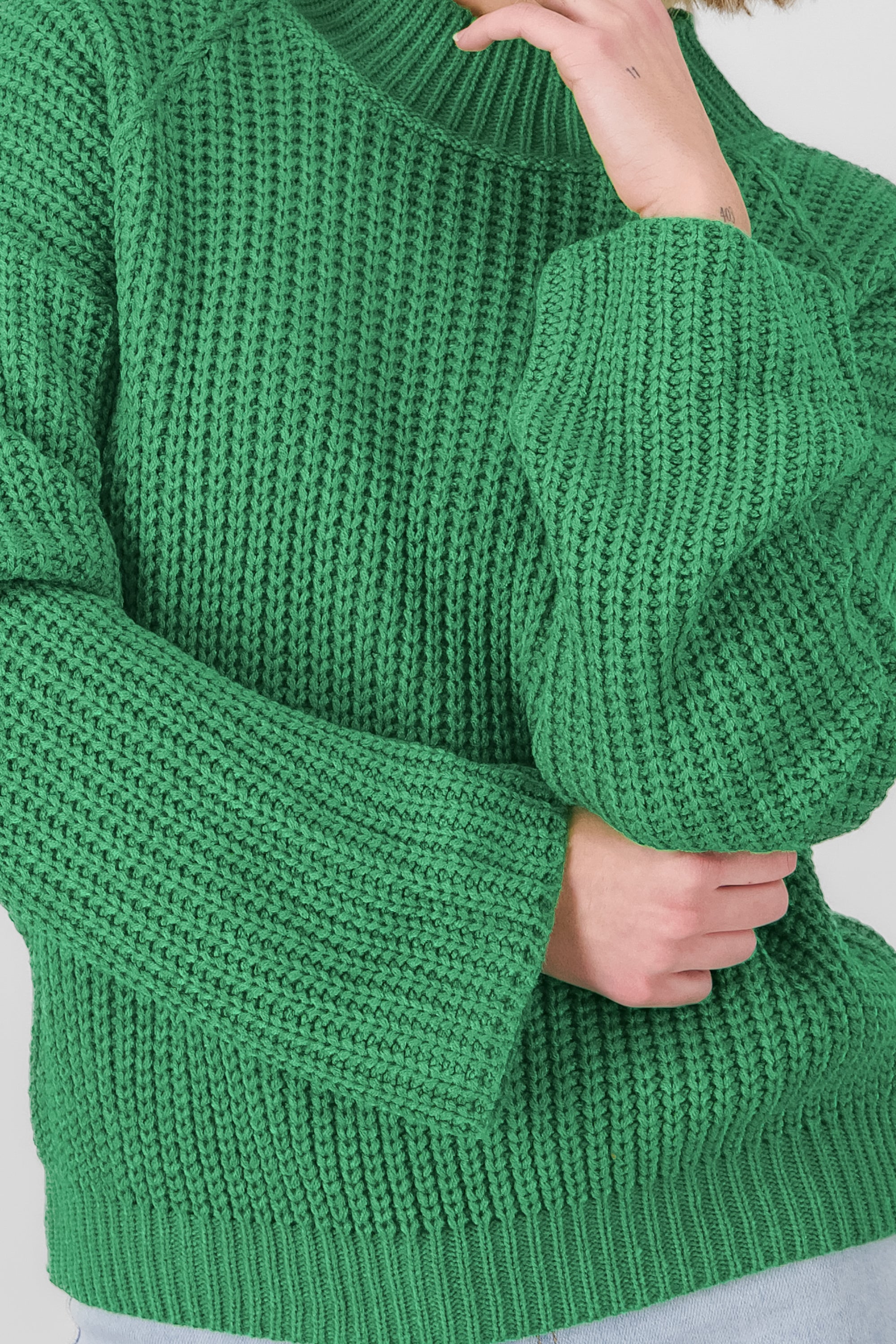 Oversized Knitted Sweater GREEN