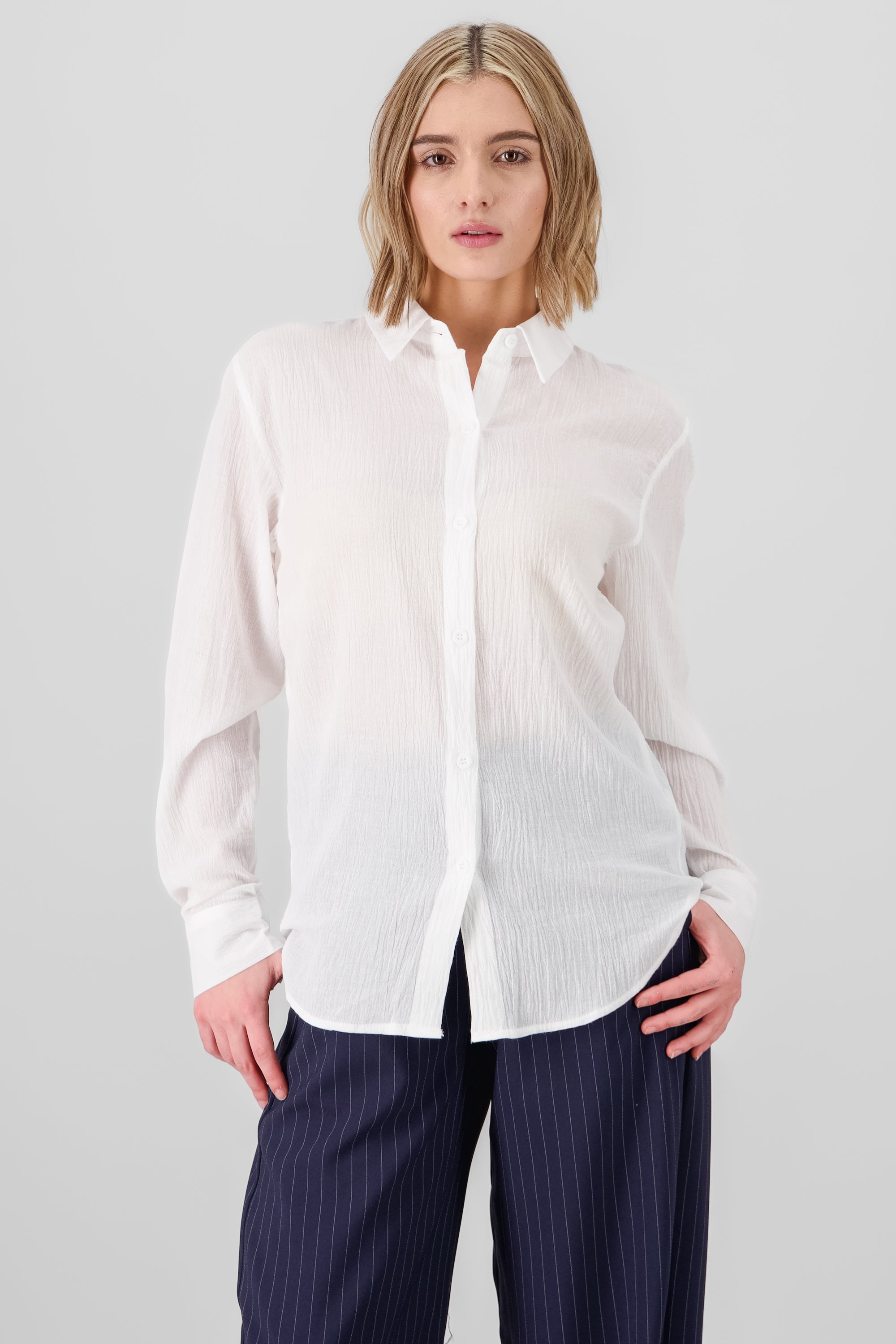 Basic Cotton Shirt WHITE