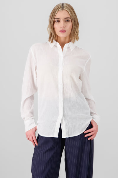 Basic Cotton Shirt WHITE