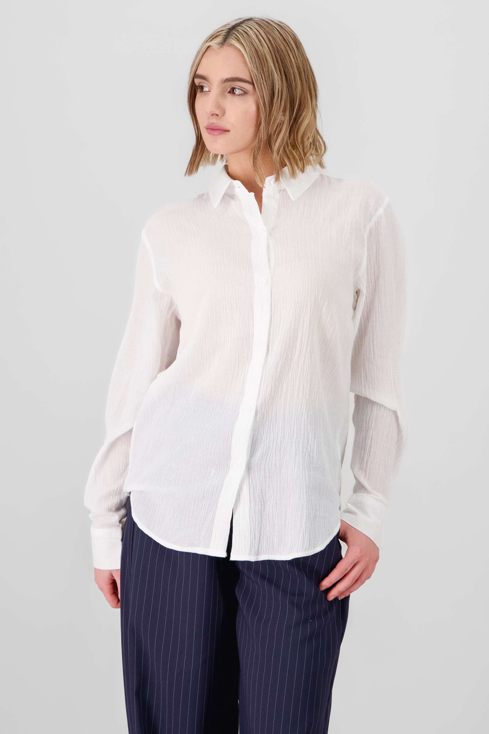 Basic Cotton Shirt WHITE