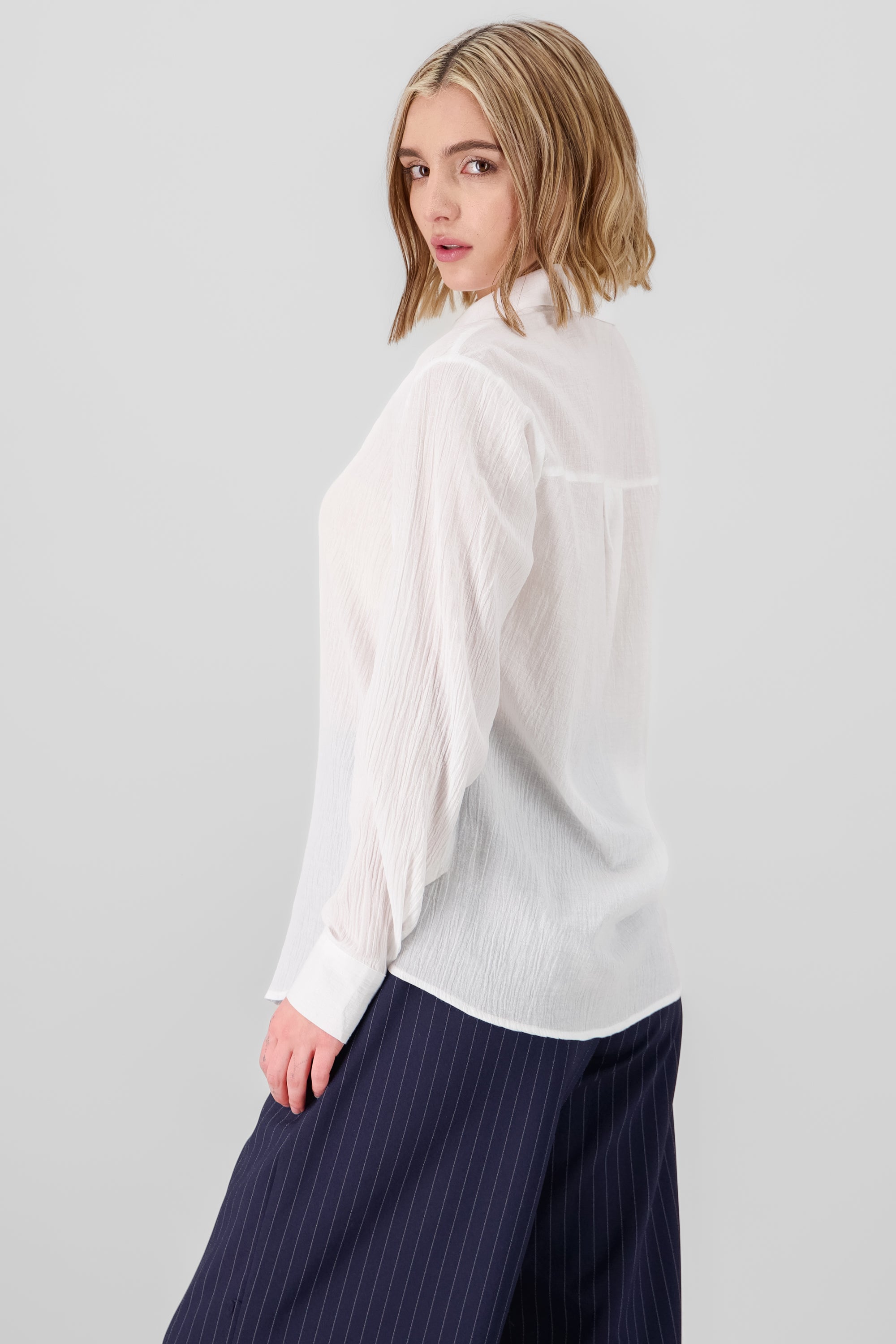 Basic Cotton Shirt WHITE