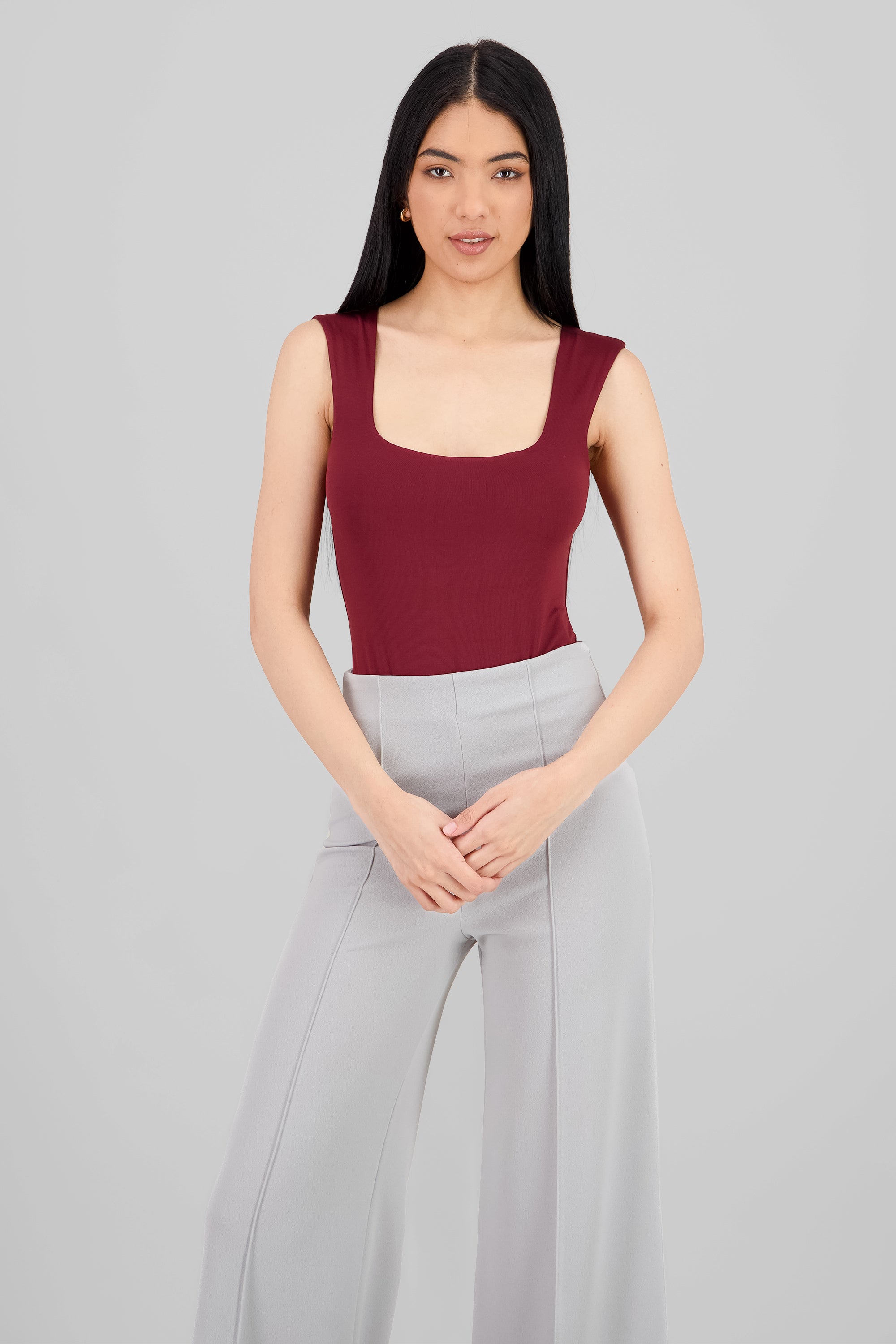 Sleeveless Bodysuit BURGUNDY