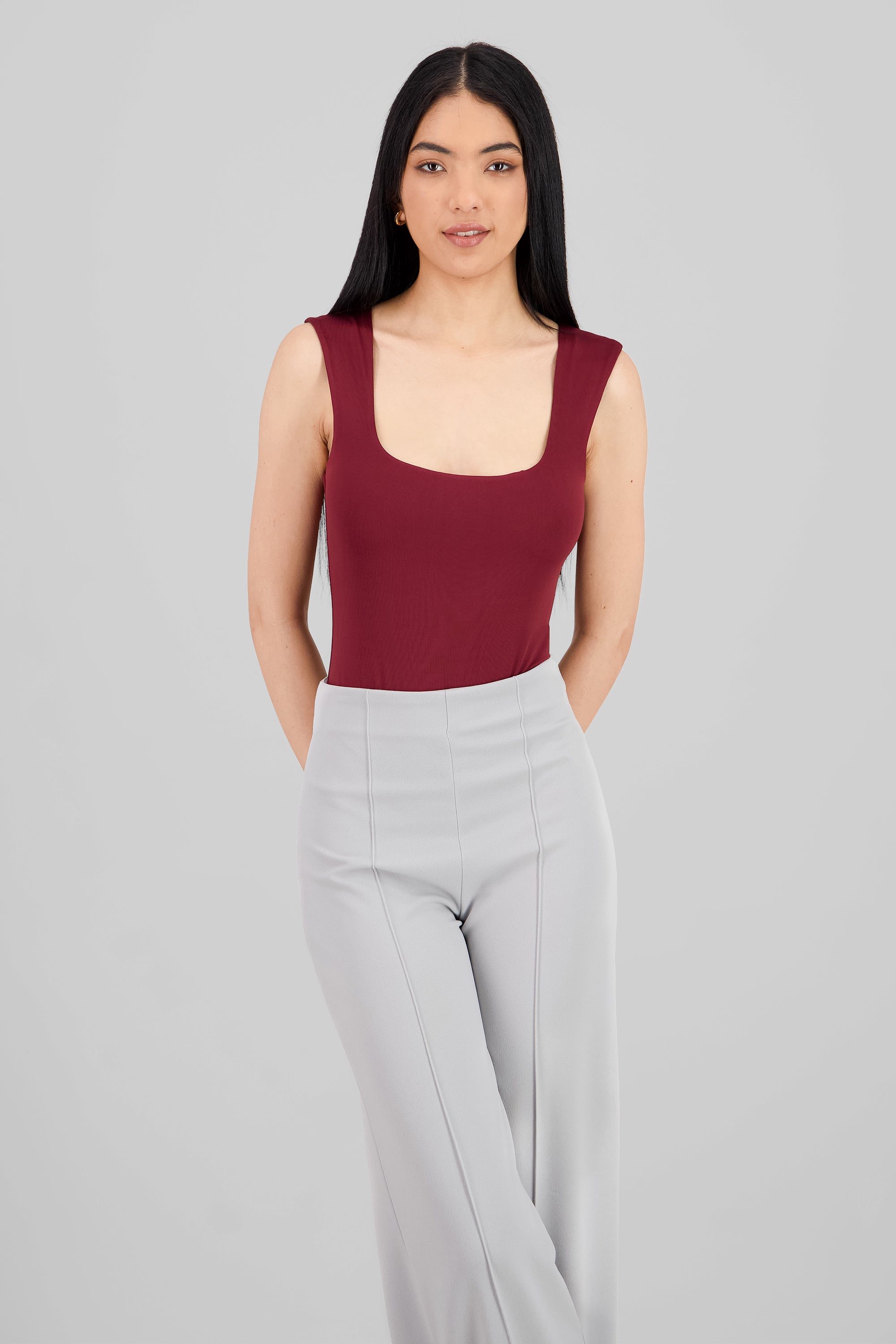 Sleeveless Bodysuit BURGUNDY