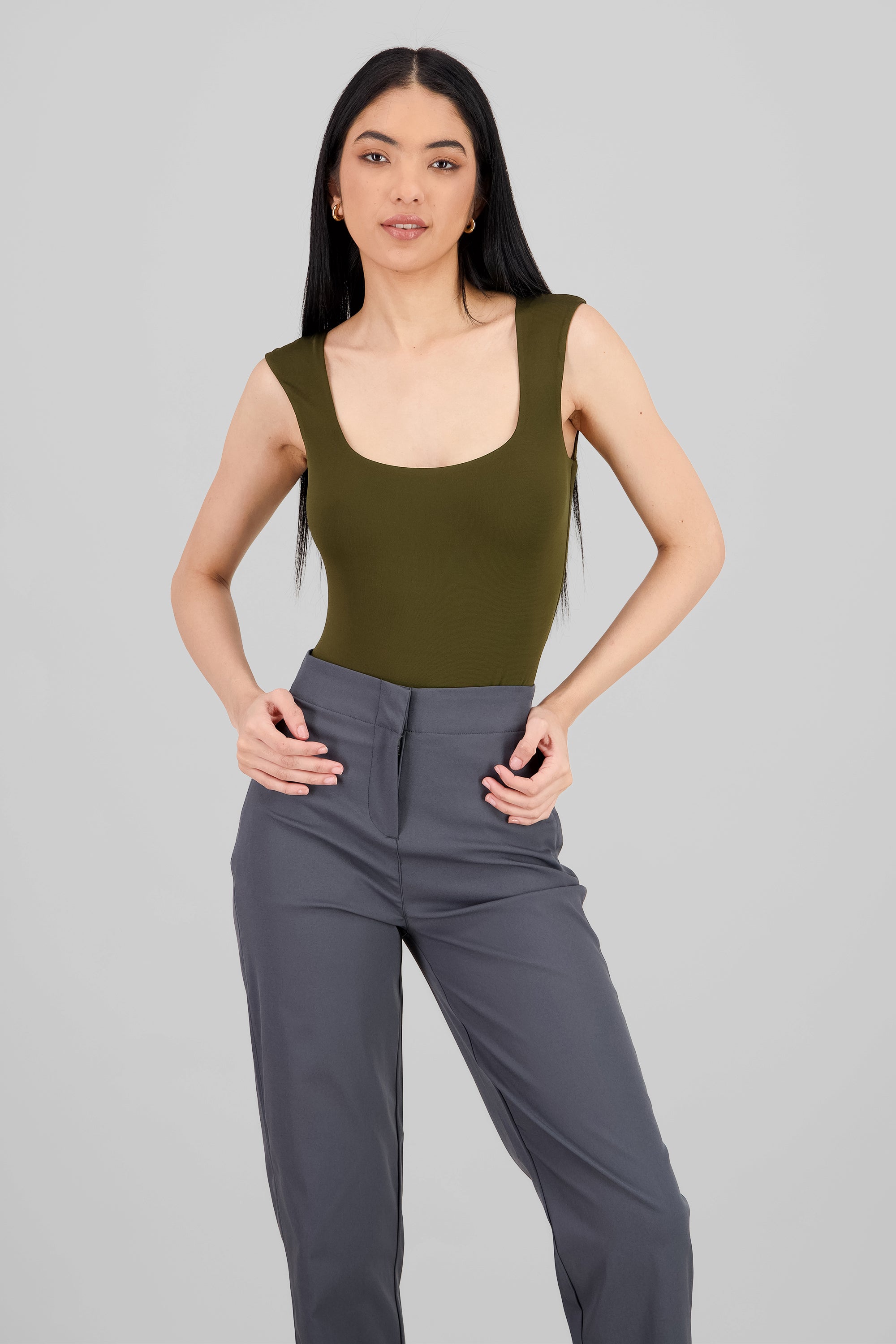 Sleeveless Bodysuit OLIVE