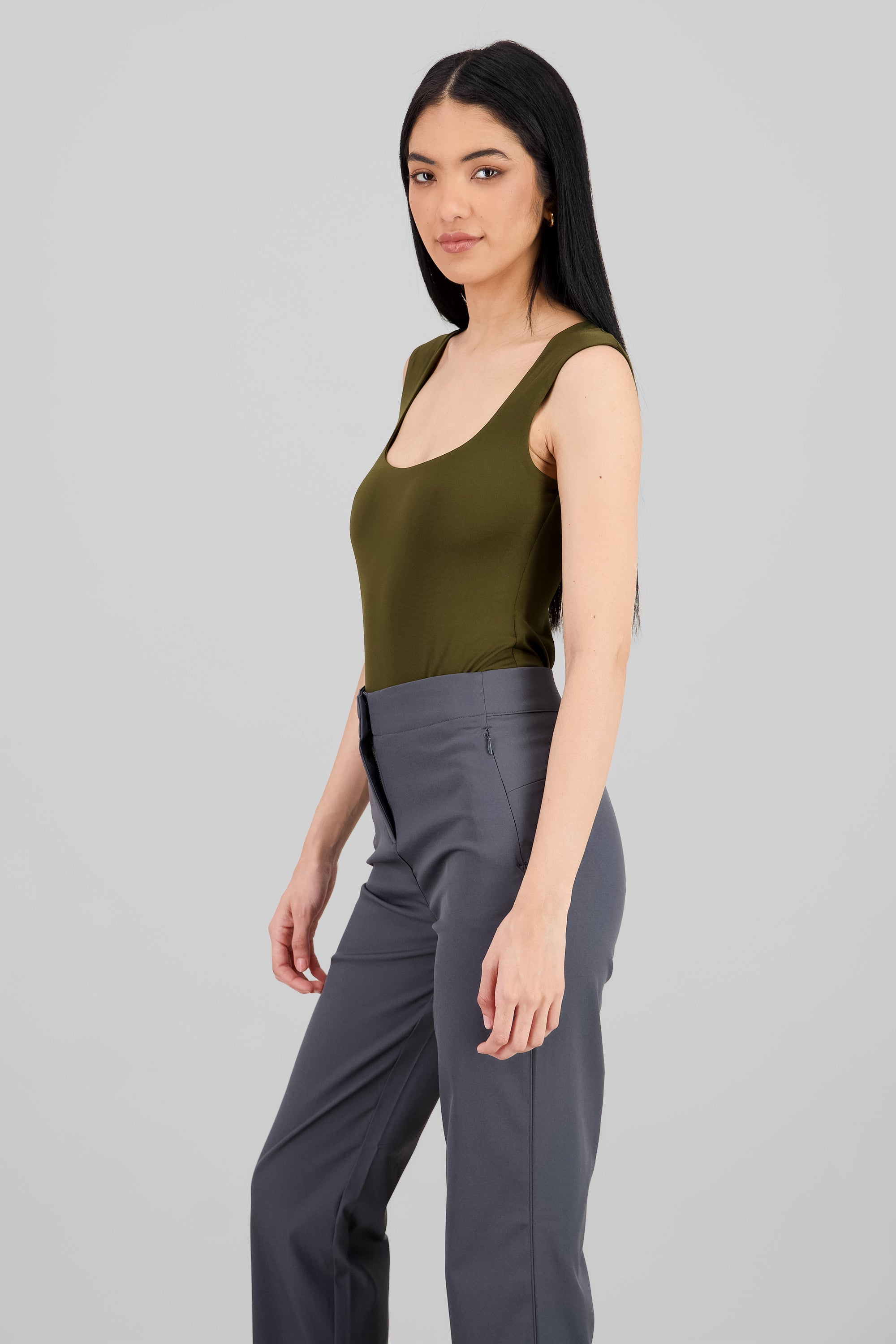 Sleeveless Bodysuit OLIVE