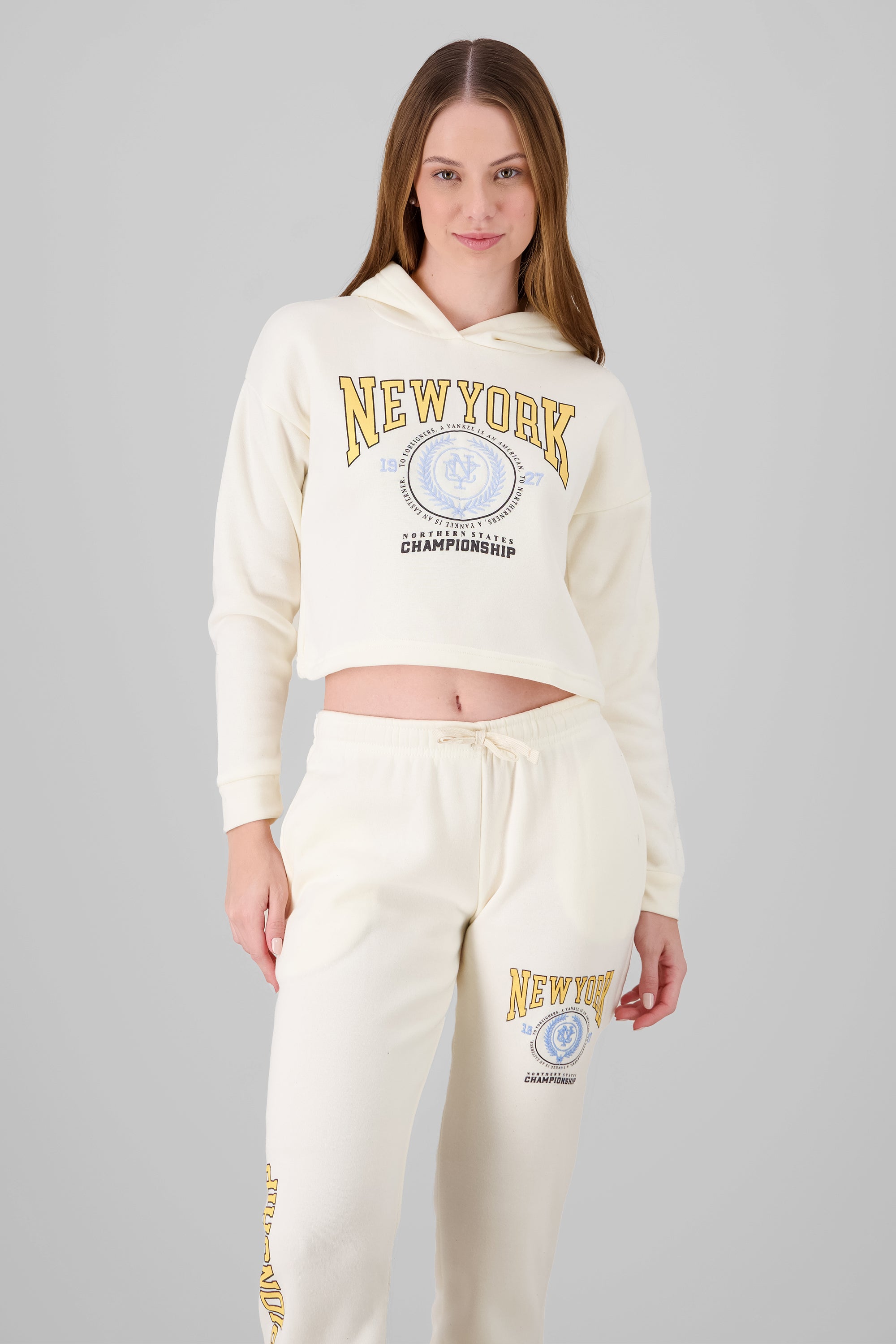 NY Hooded Sweatshirt CREAM