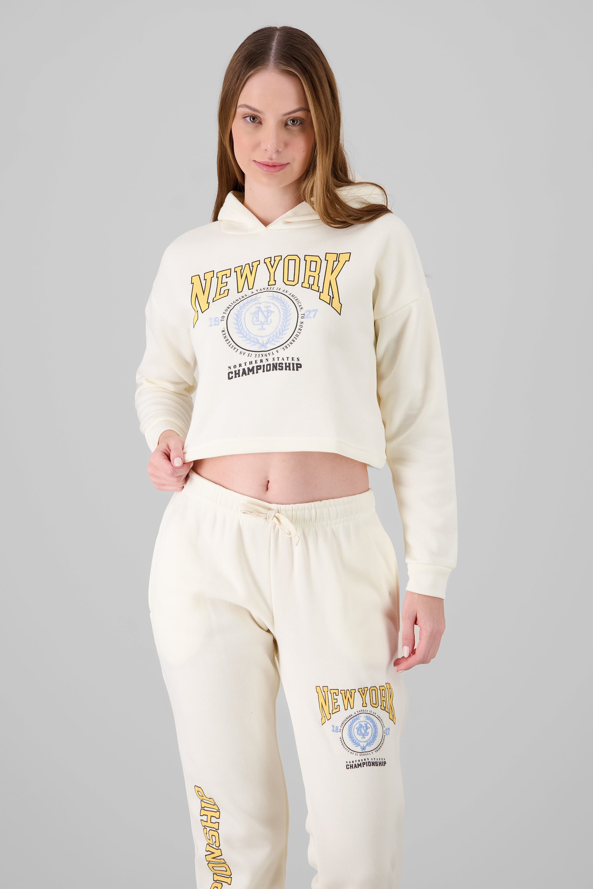 NY Hooded Sweatshirt CREAM