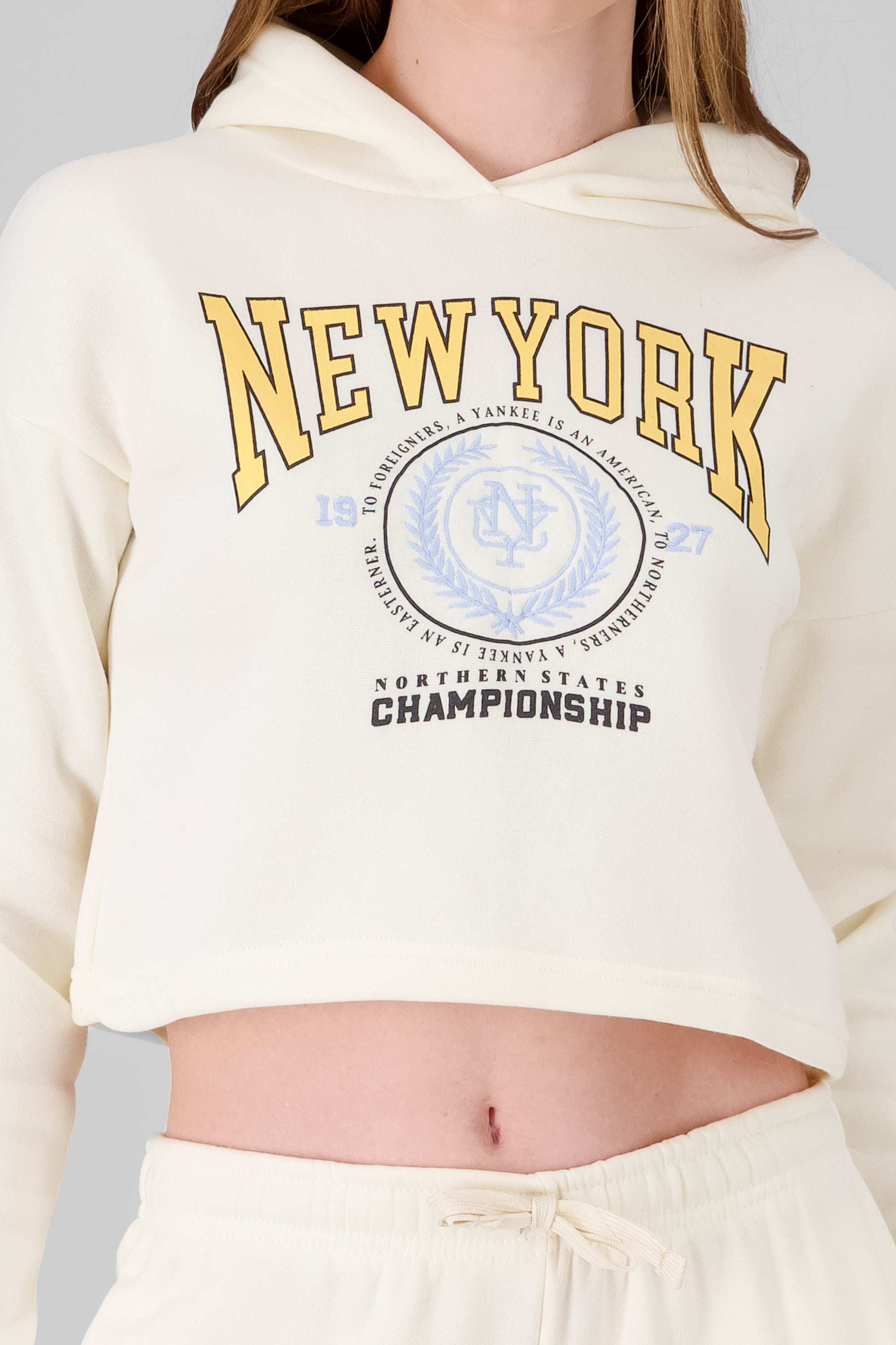 NY Hooded Sweatshirt CREAM