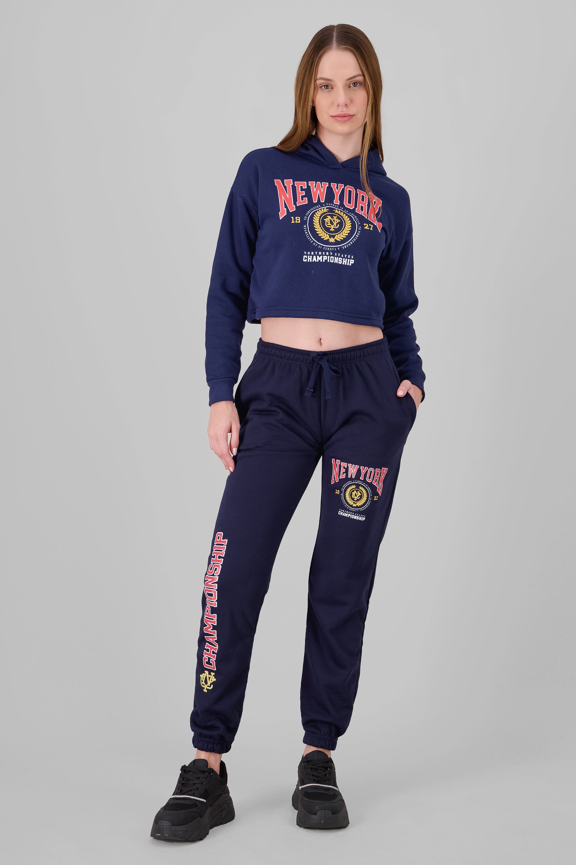 NY Printed Joggers NAVY