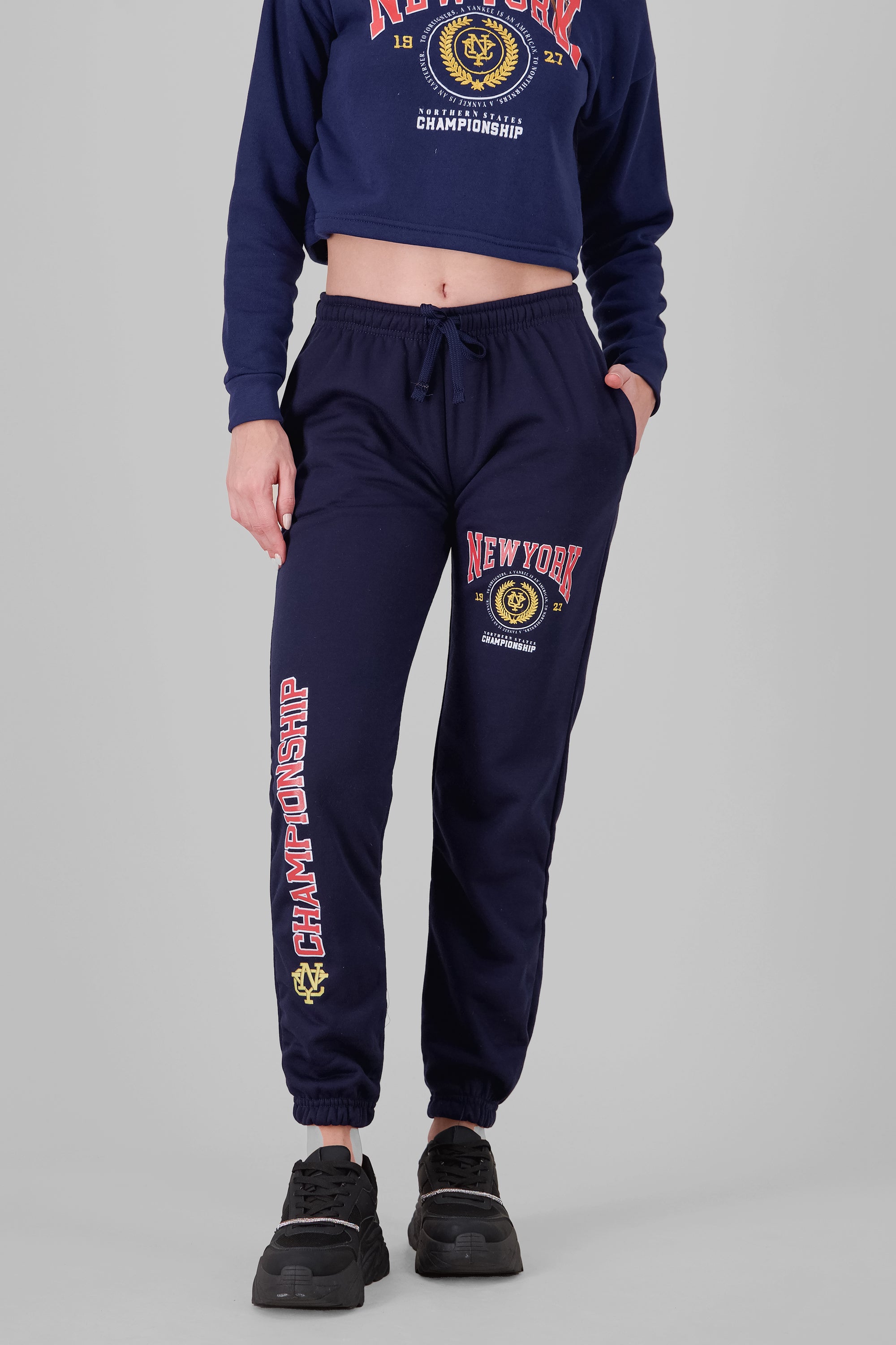 NY Printed Joggers NAVY