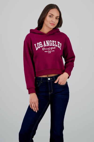 Los Angeles Print Sweatshirt RED