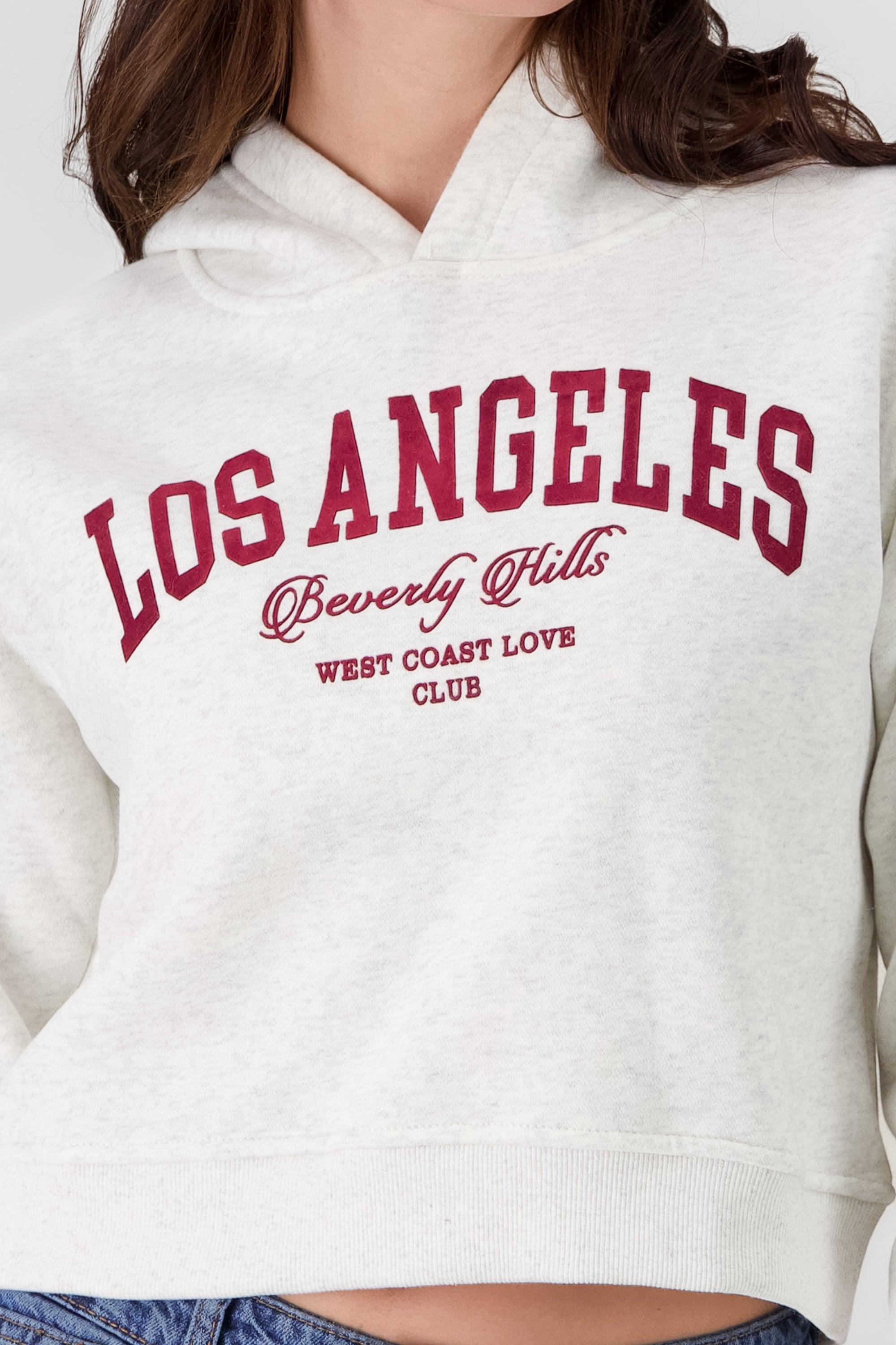 Los Angeles Print Sweatshirt RED COMBO