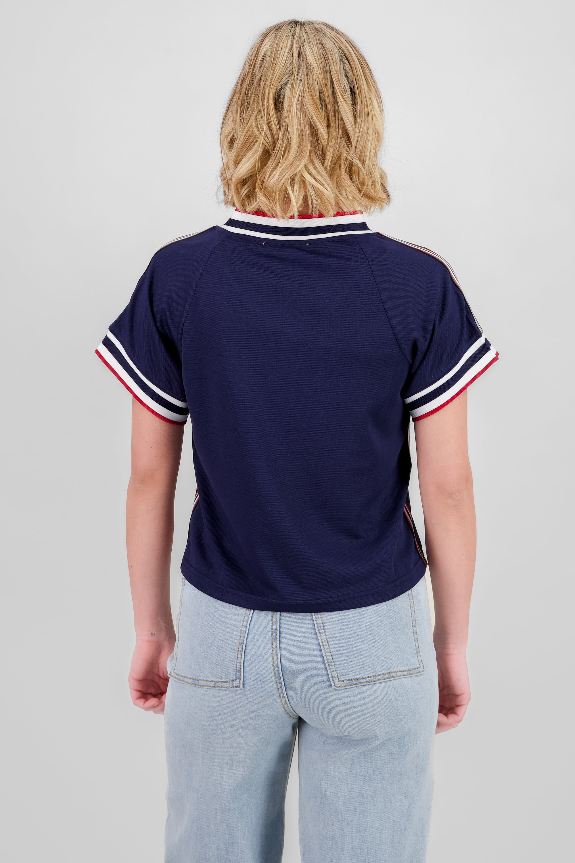 Contrast Jersey T Shirt NAVY