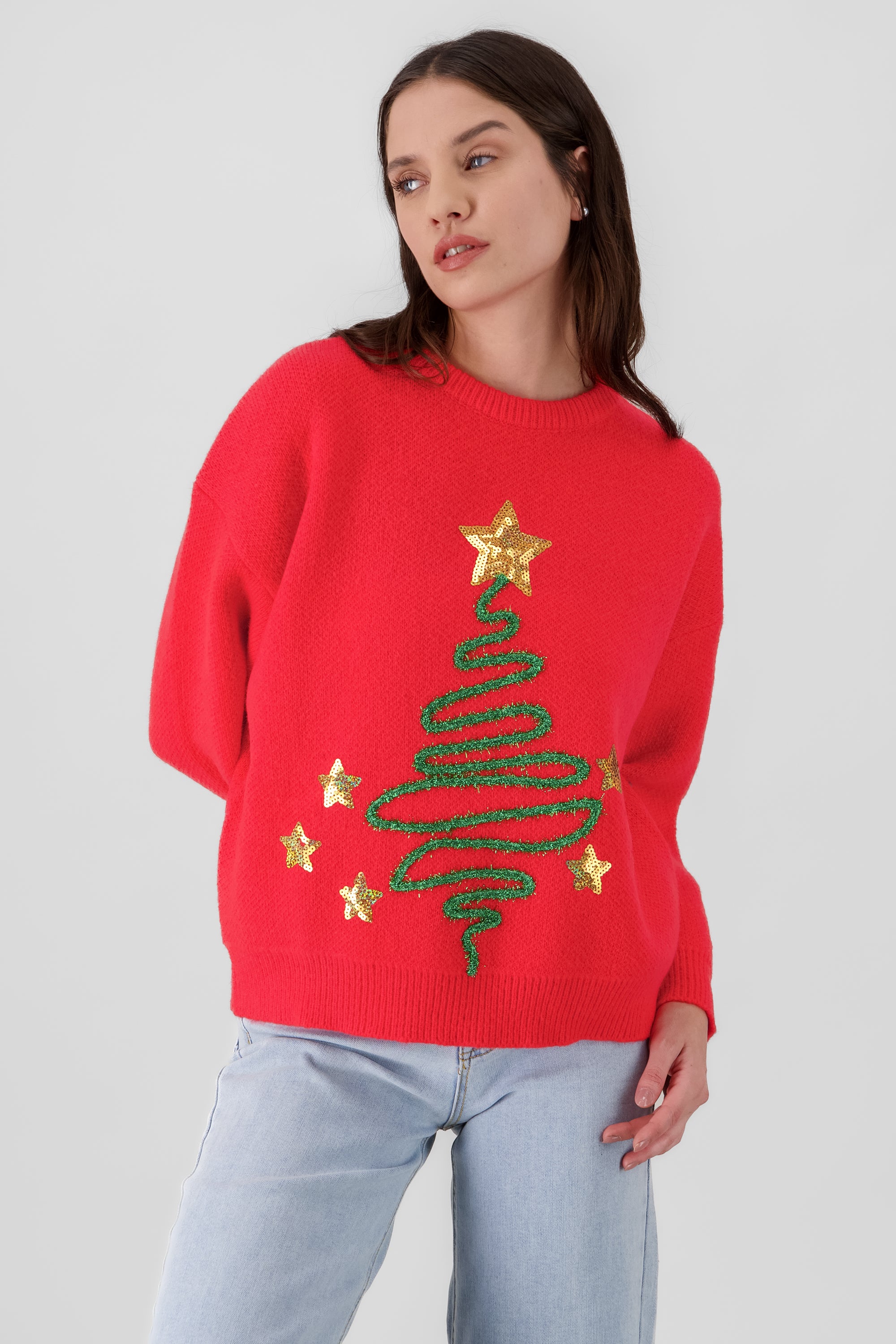 Christmas Tree Sweater RED