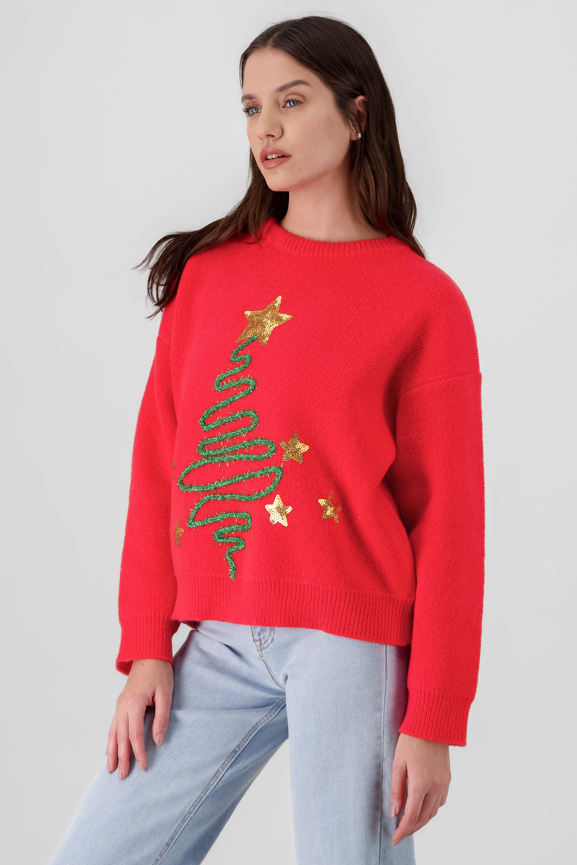 Christmas Tree Sweater RED