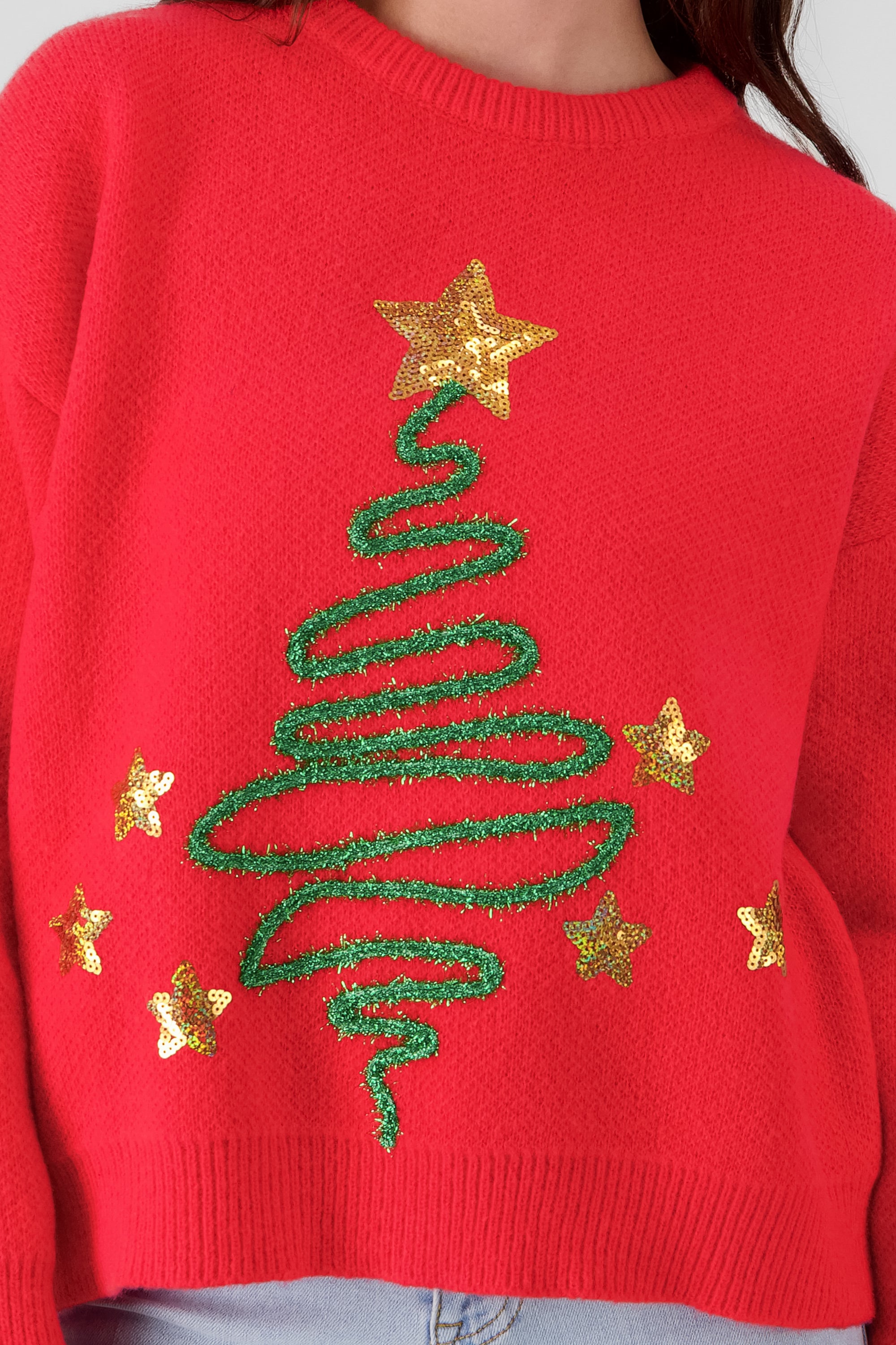 Christmas Tree Sweater RED