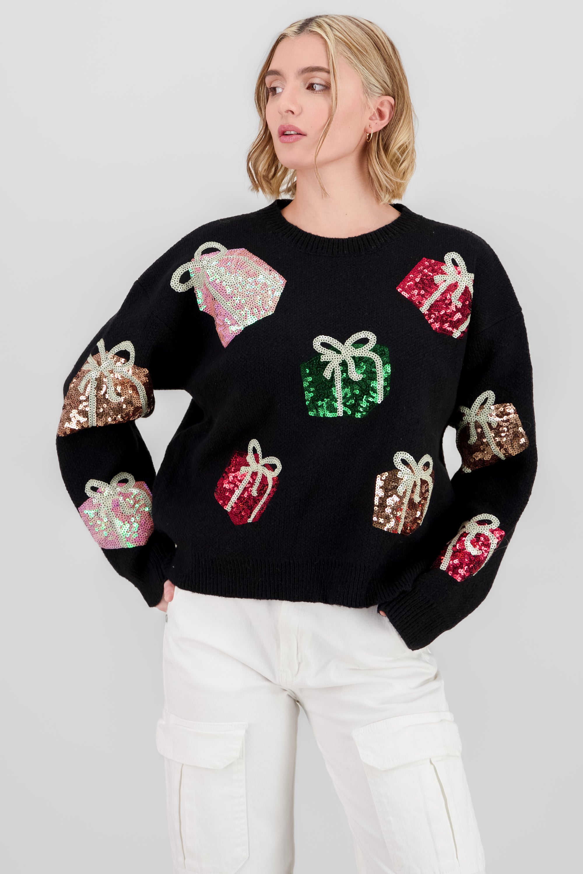 Gifts Christmas Sweater BLACK