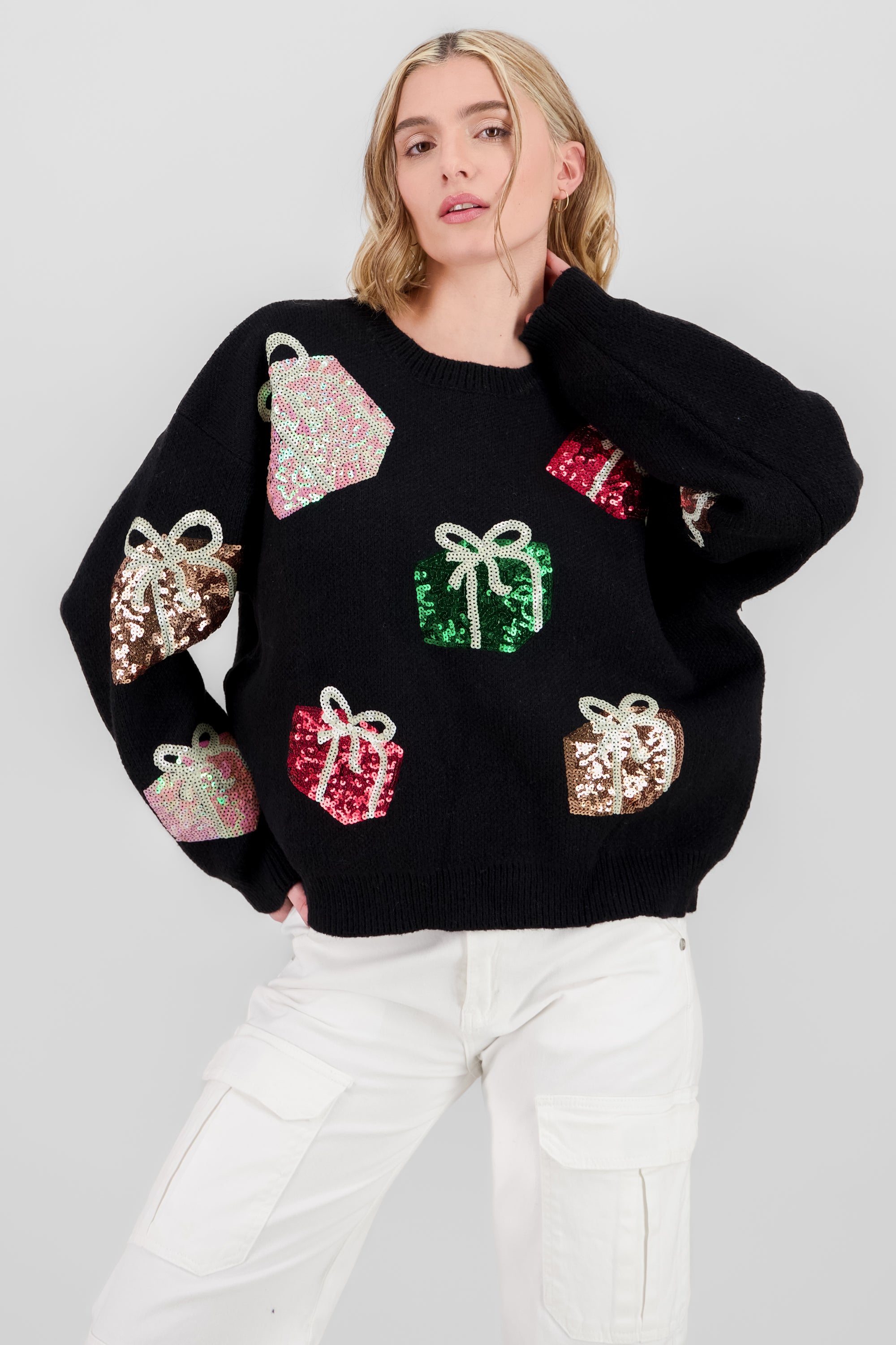 Gifts Christmas Sweater BLACK