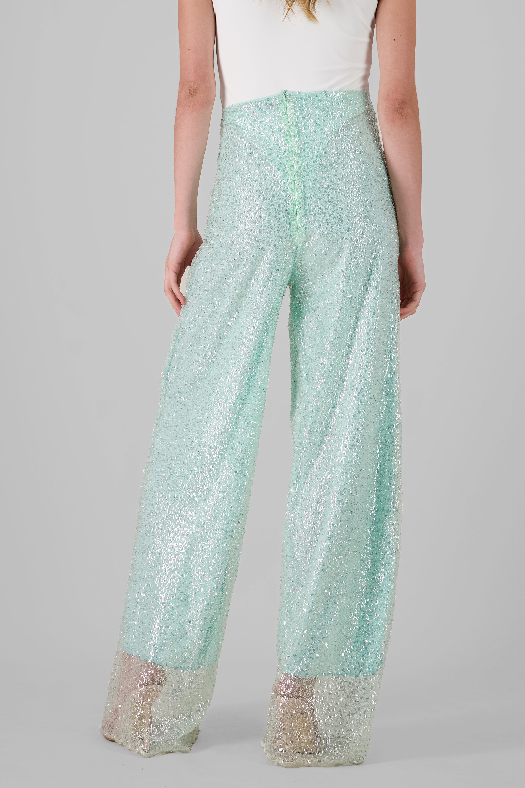 Sequin Pants TURQUOISE