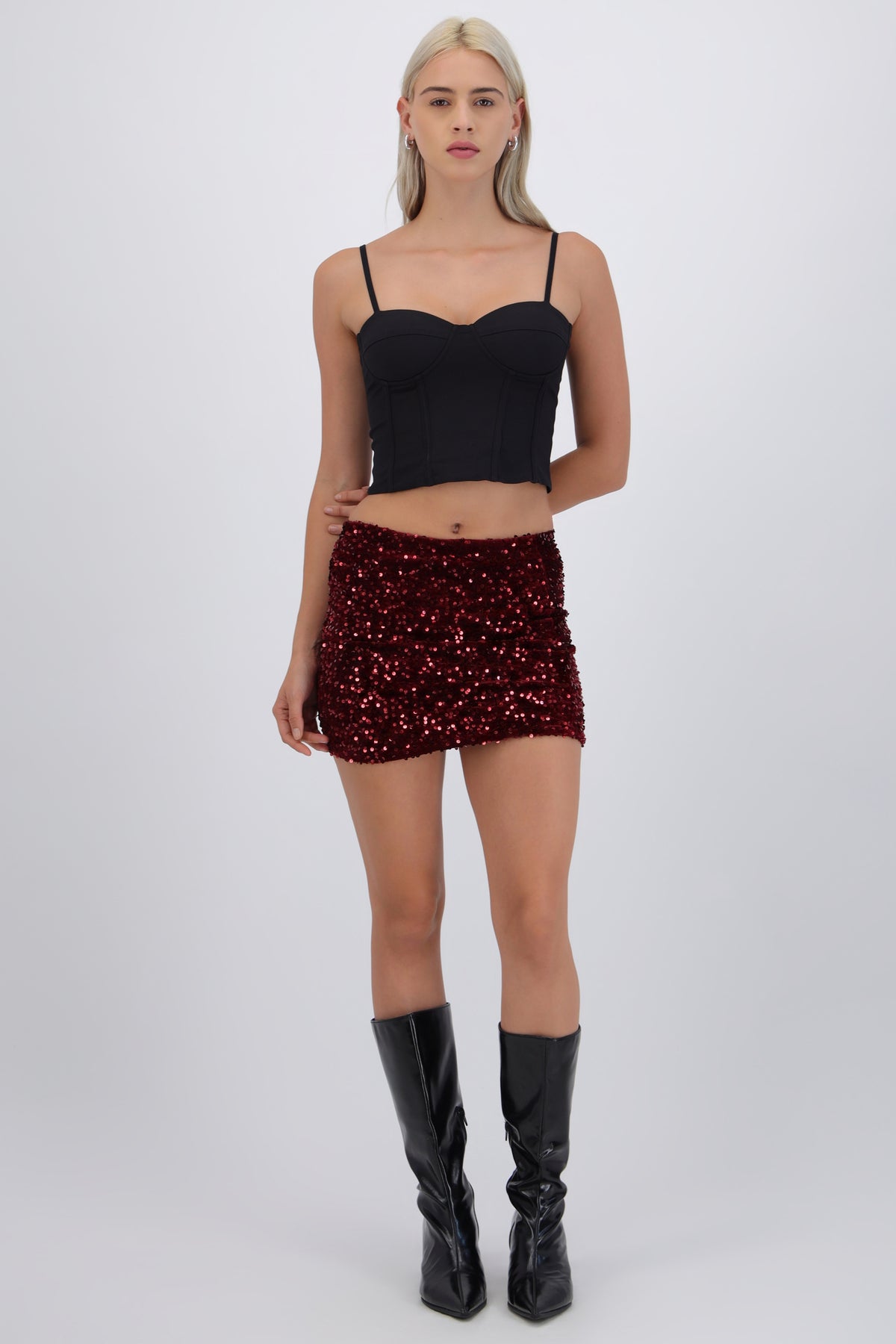 Mini Sequin Skirt