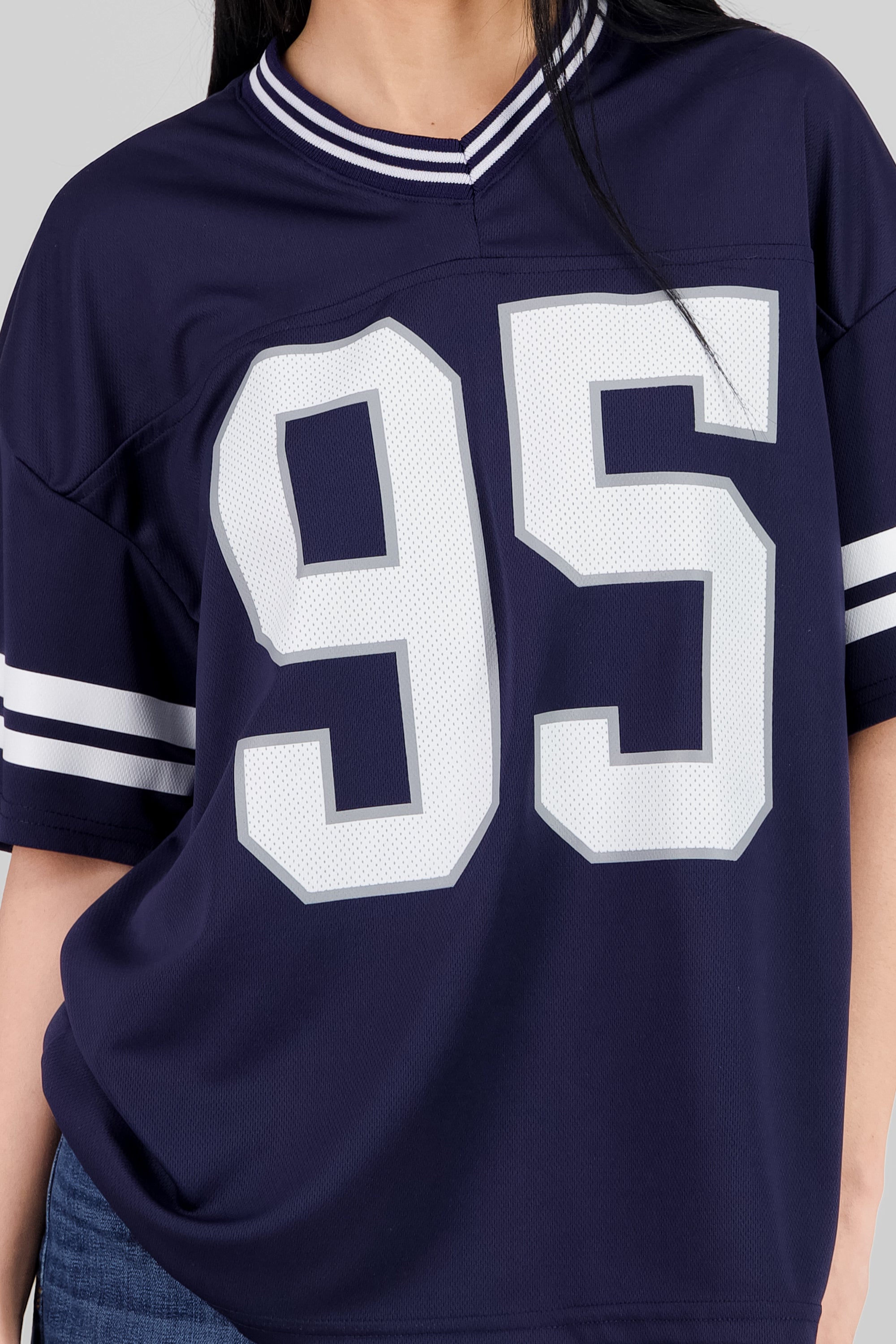 Sports  T Shirt with Number Print NAVY