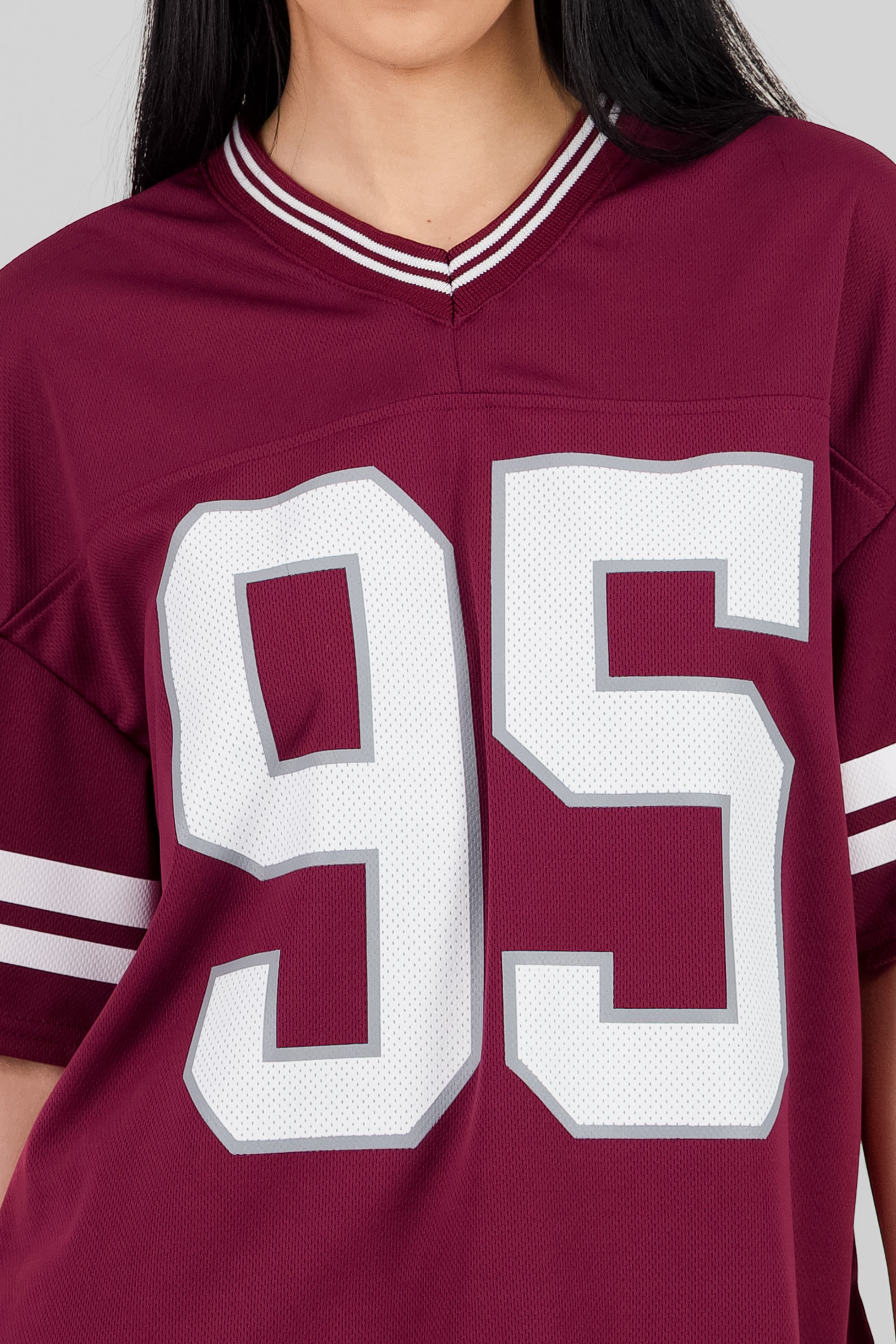 Sports  T Shirt with Number Print PLUM