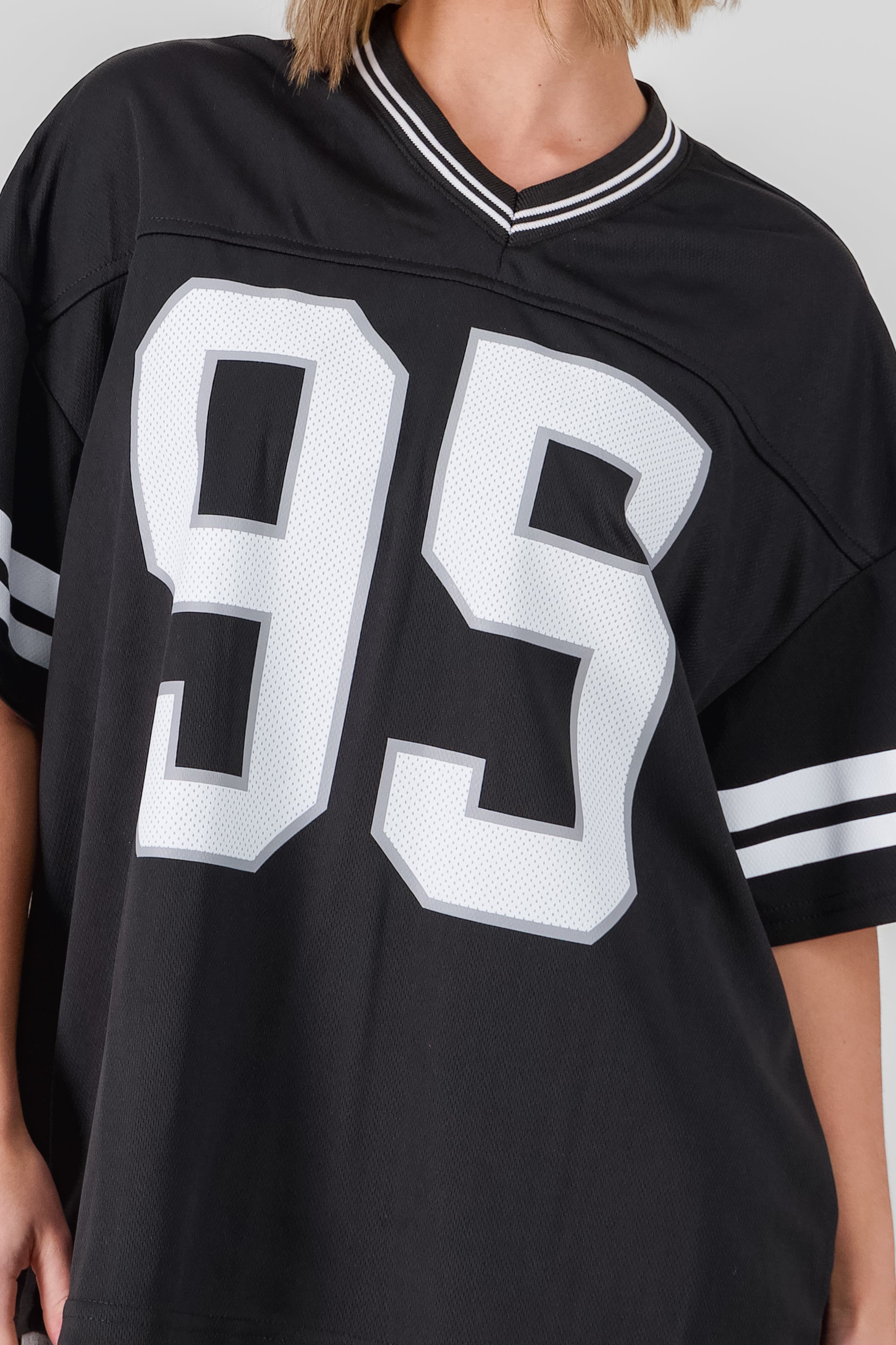 Sports  T Shirt with Number Print BLACK COMBO