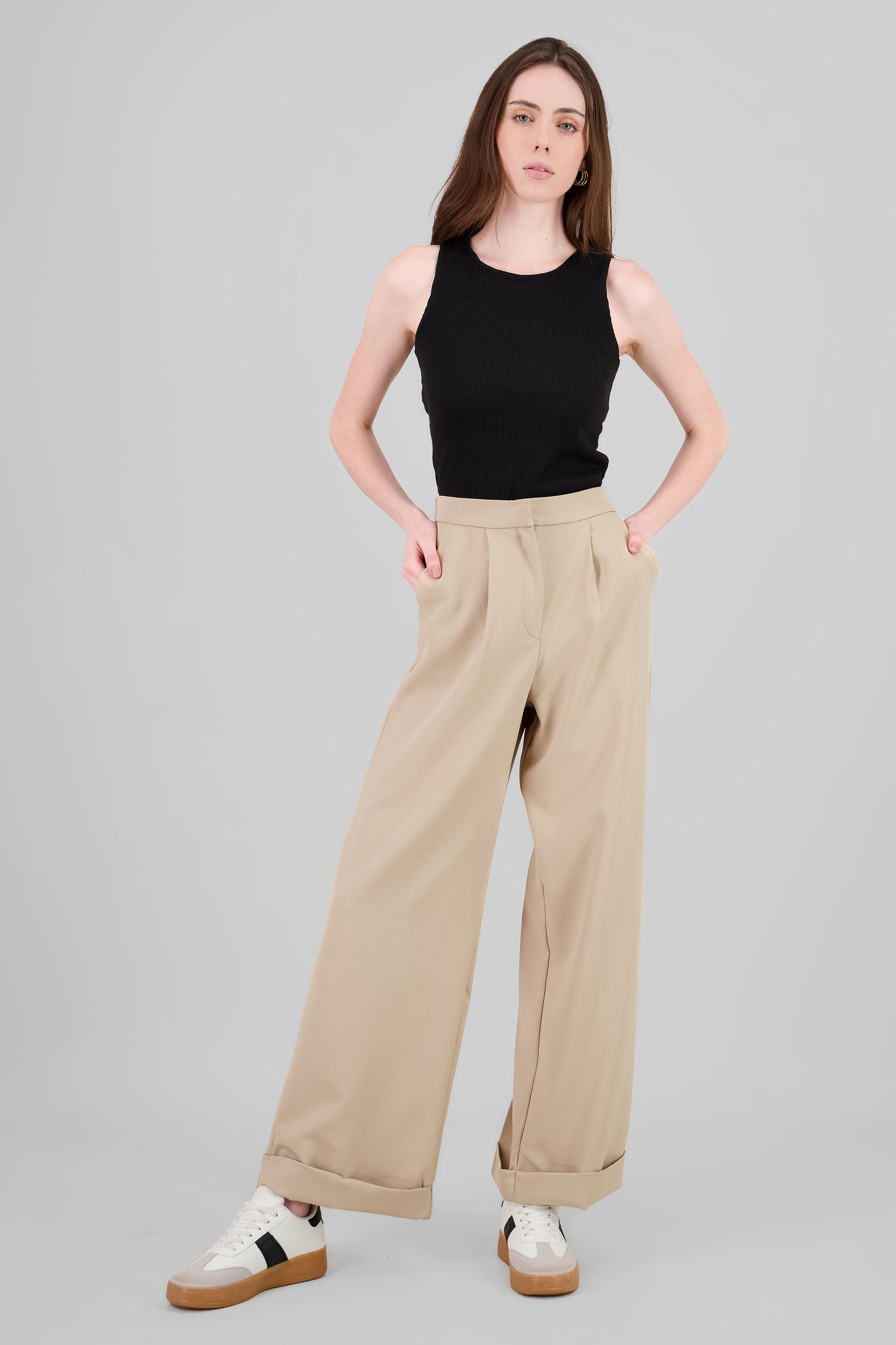 Valencian Pleated Pants SAND