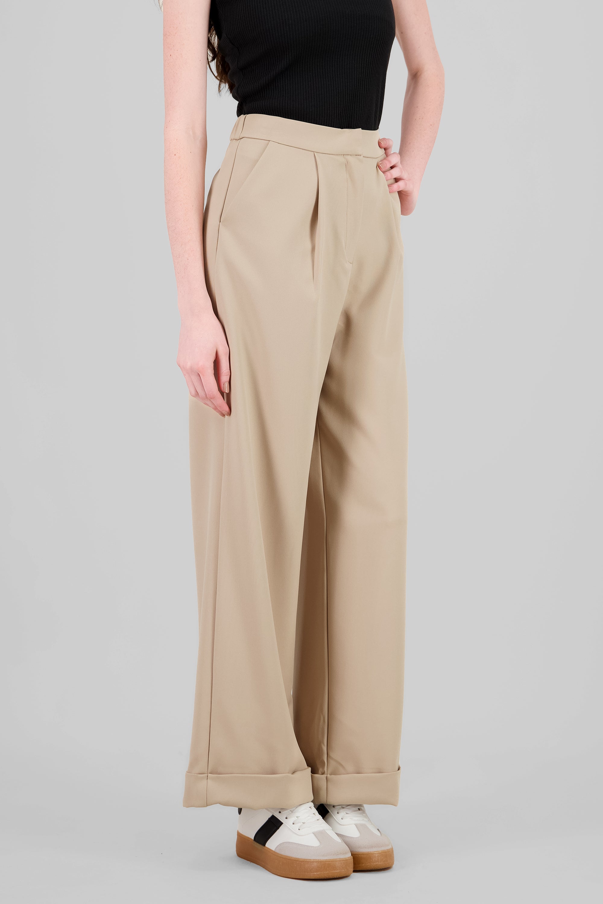 Valencian Pleated Pants SAND