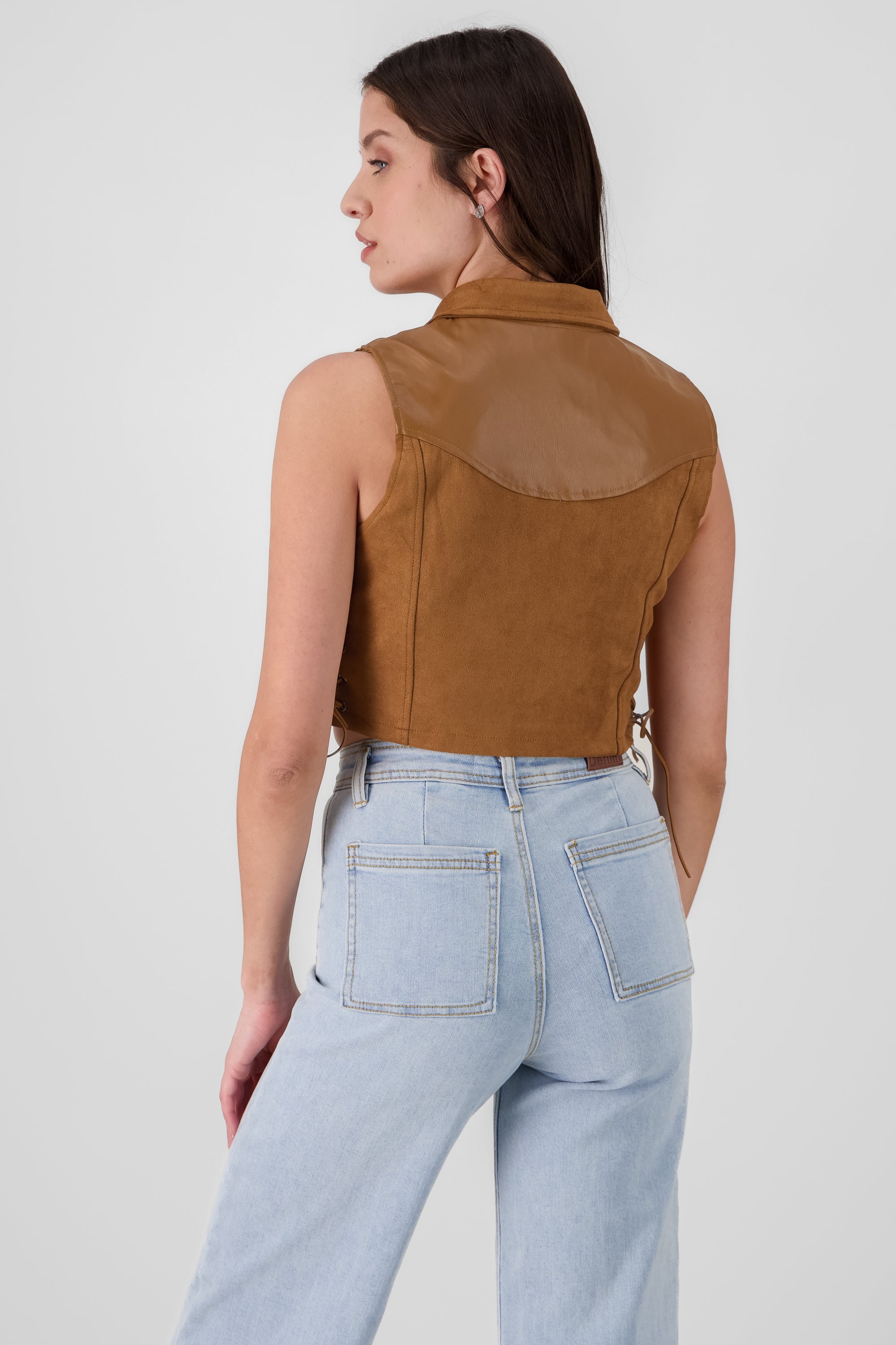 Suede Vest CAMEL