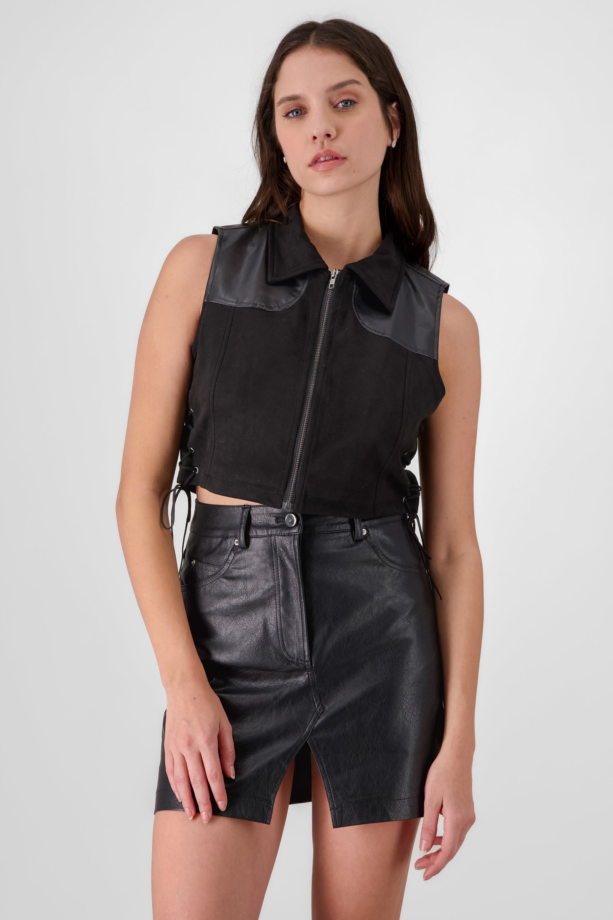 Suede Vest BLACK