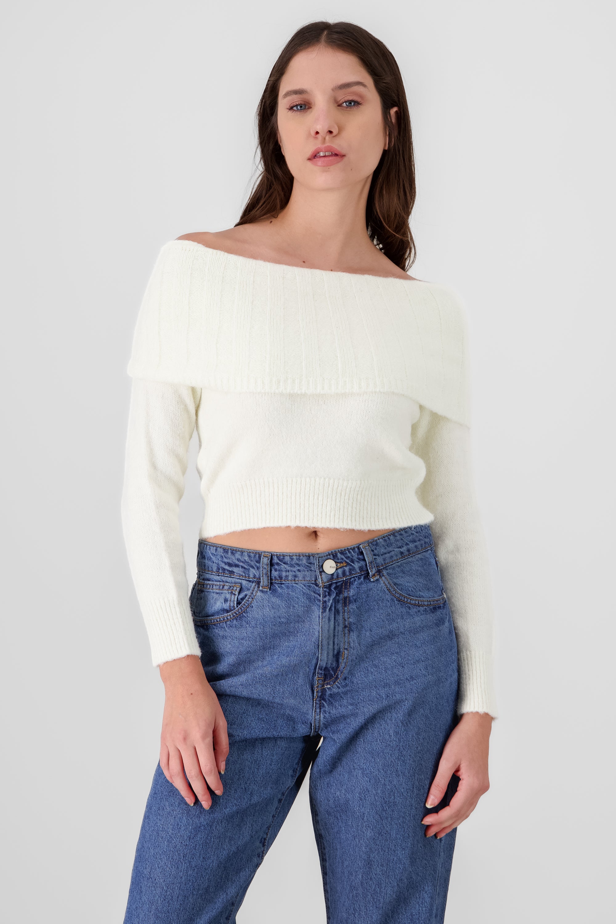 Off Shoulder Sweater CREAM