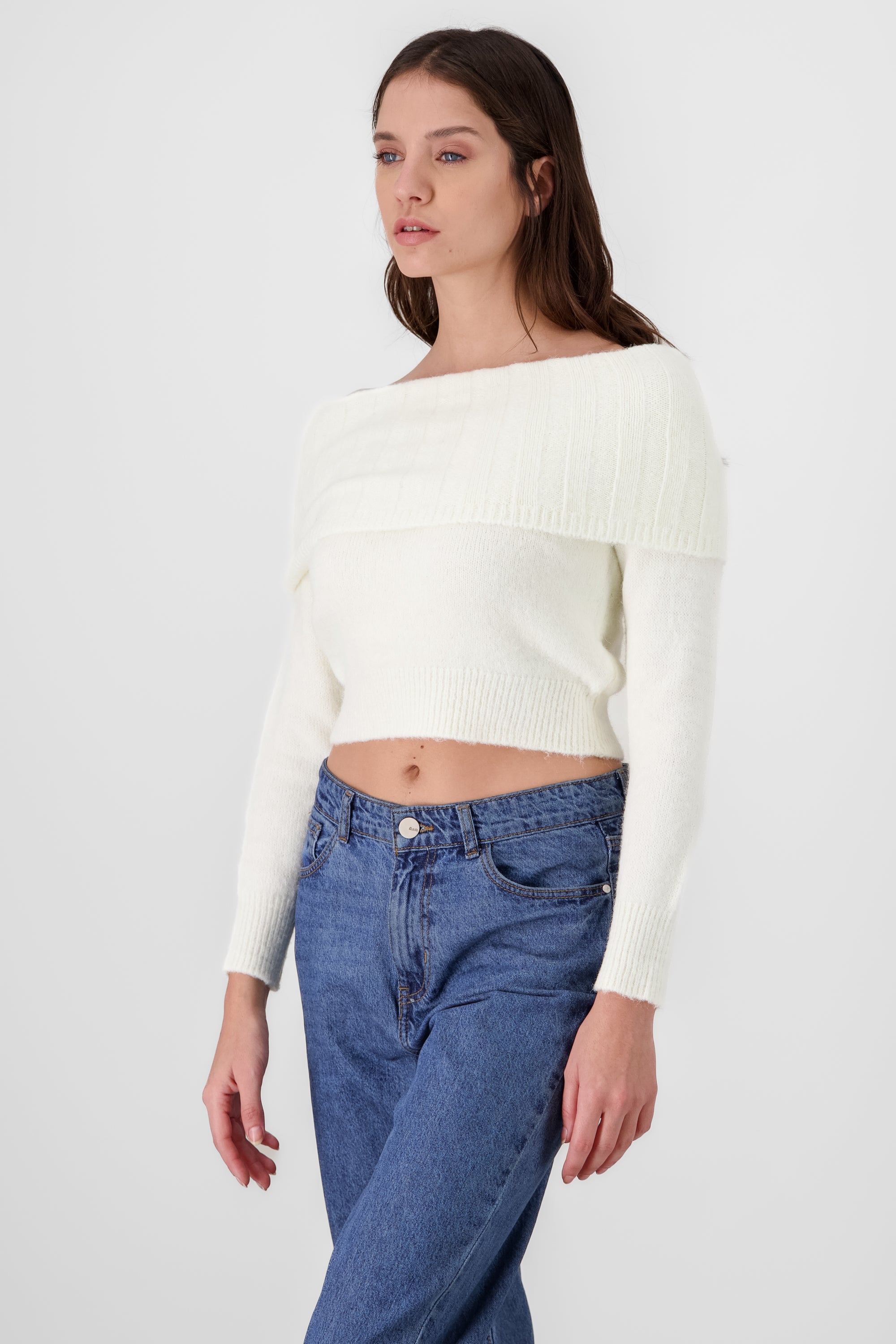 Off Shoulder Sweater CREAM