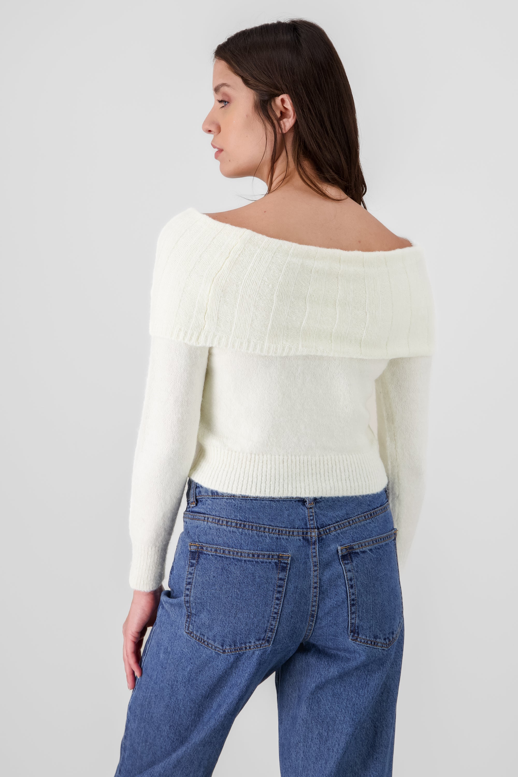 Off Shoulder Sweater CREAM