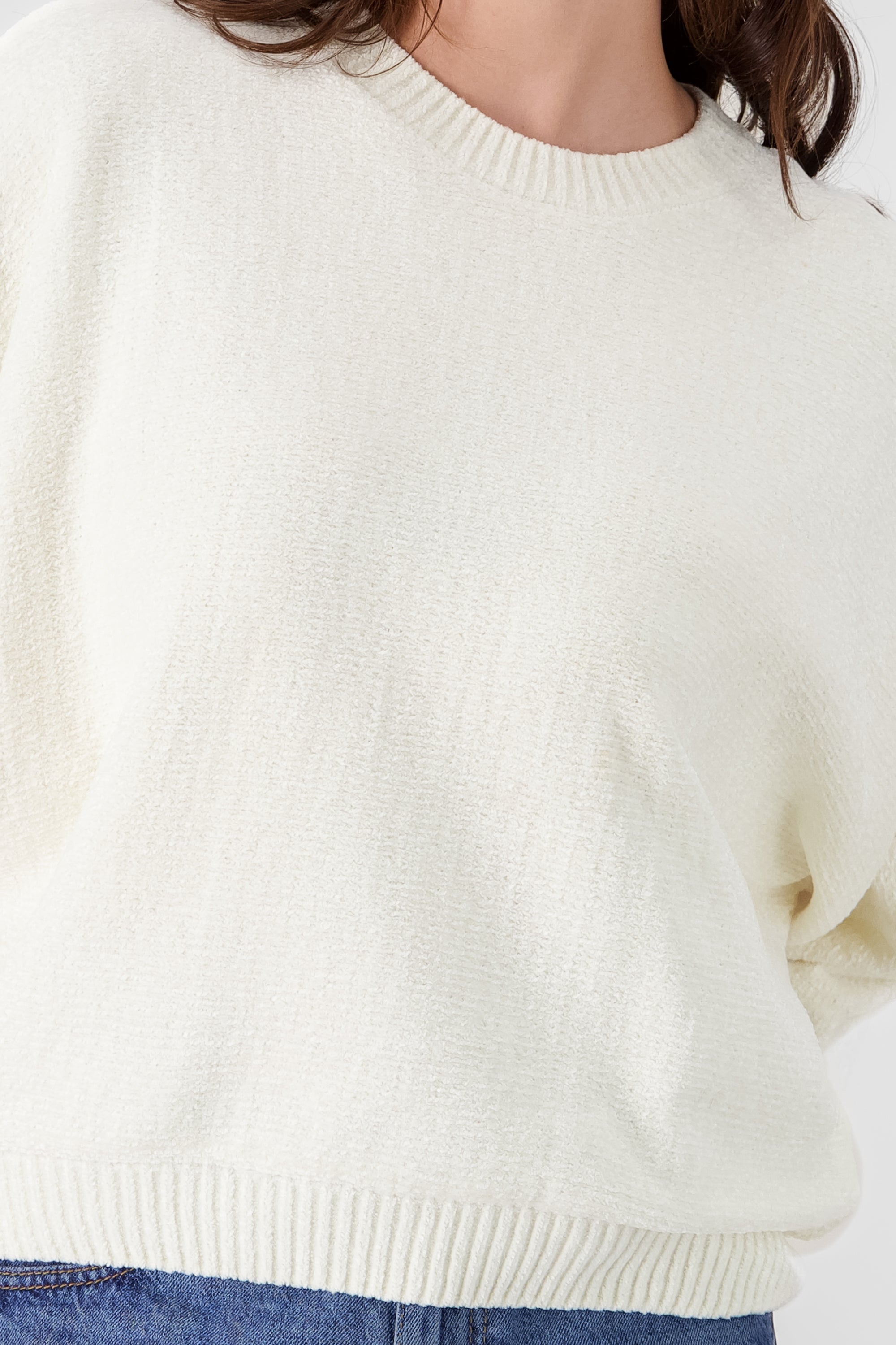 Solid  Sweater CREAM