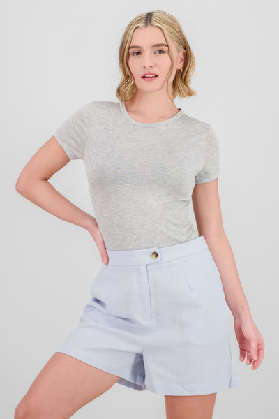 Light Short Sleeve Top GRAY