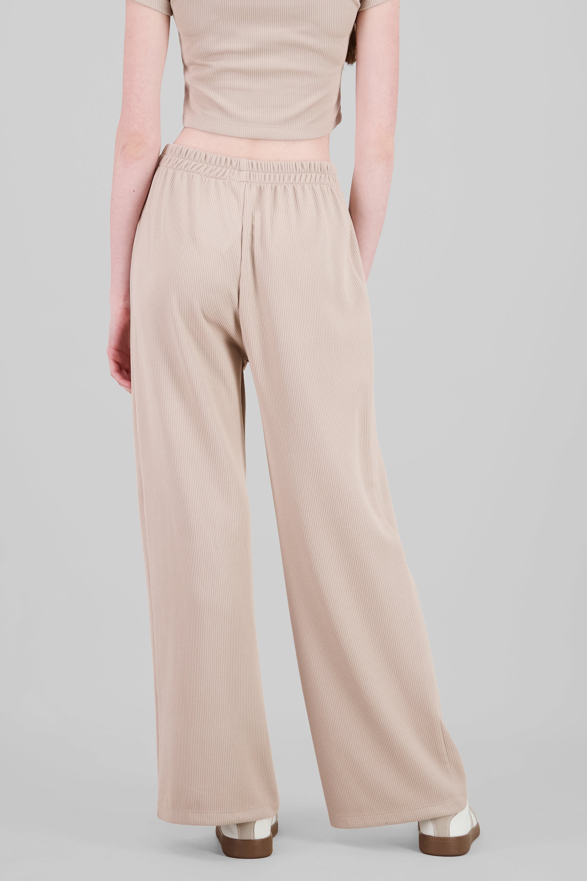 Wide Ribbed Pants SAND