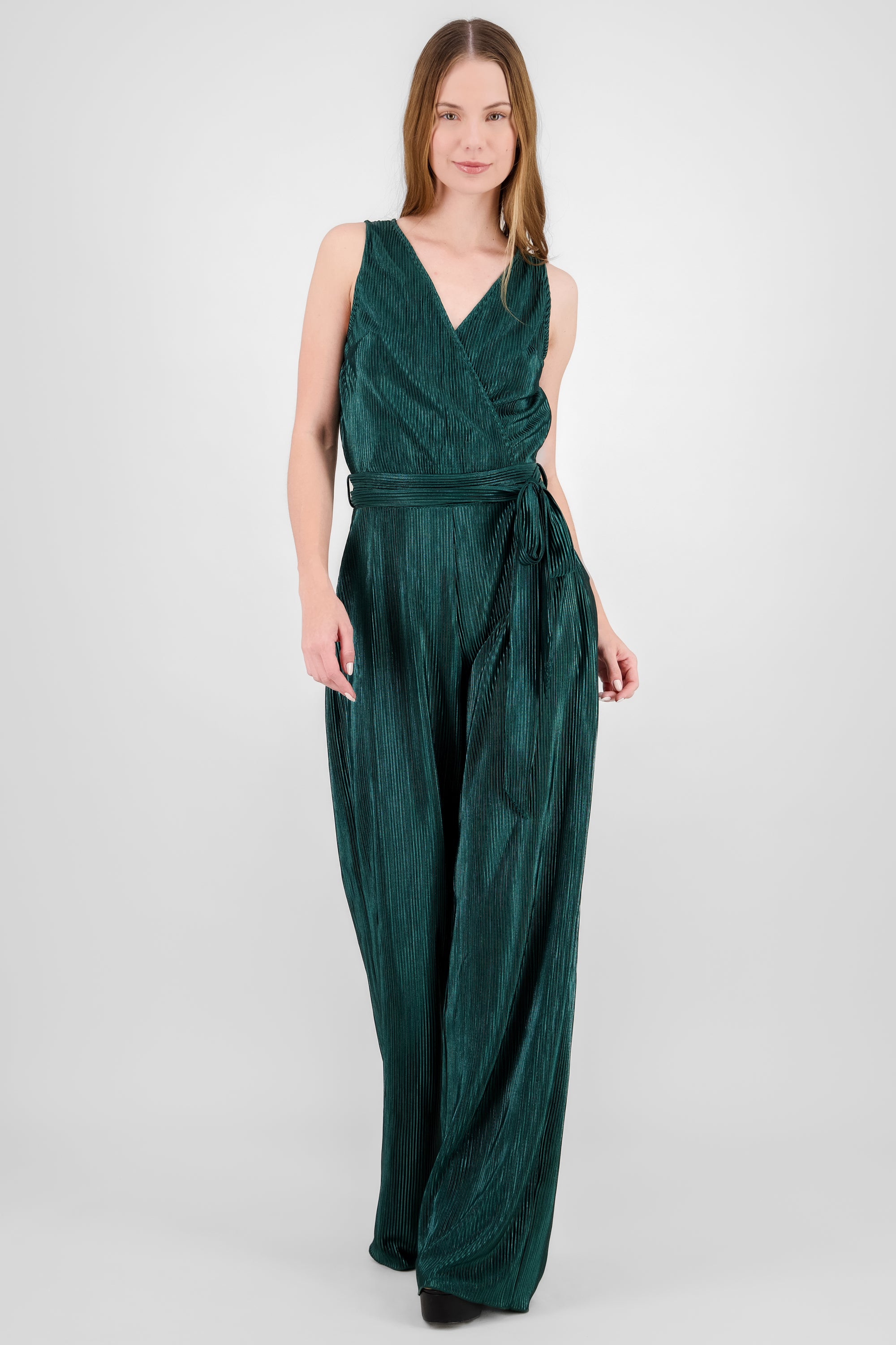 Pleated Detail Jumpsuit GREEN