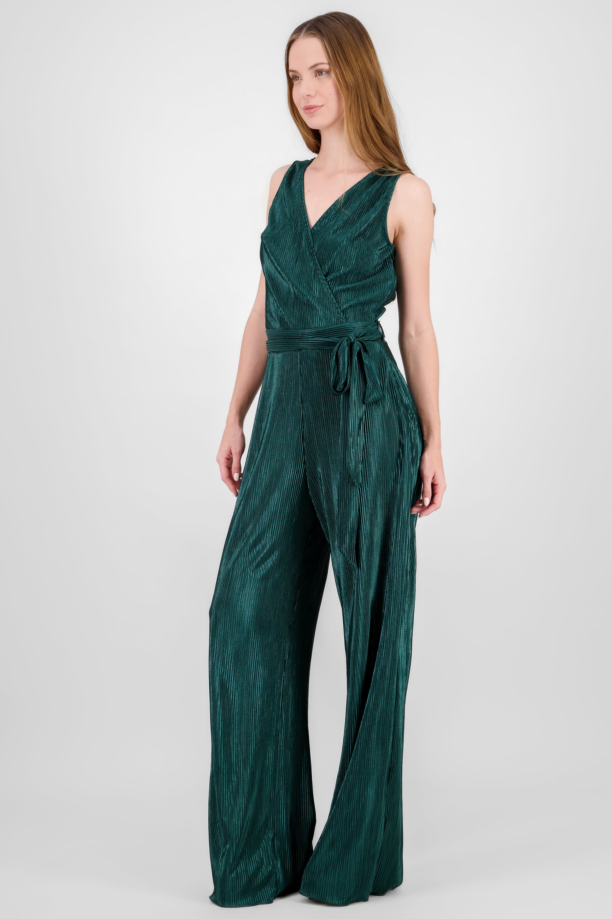 Pleated Detail Jumpsuit GREEN