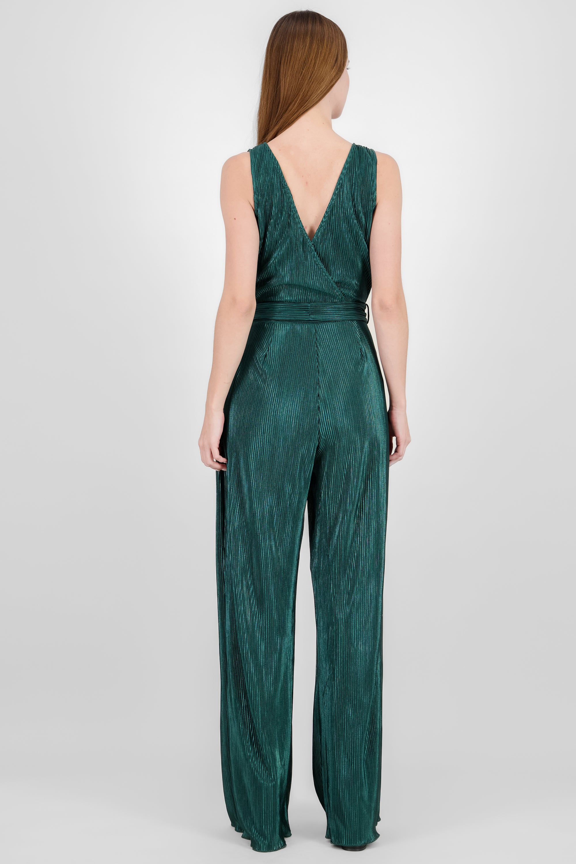 Pleated Detail Jumpsuit GREEN