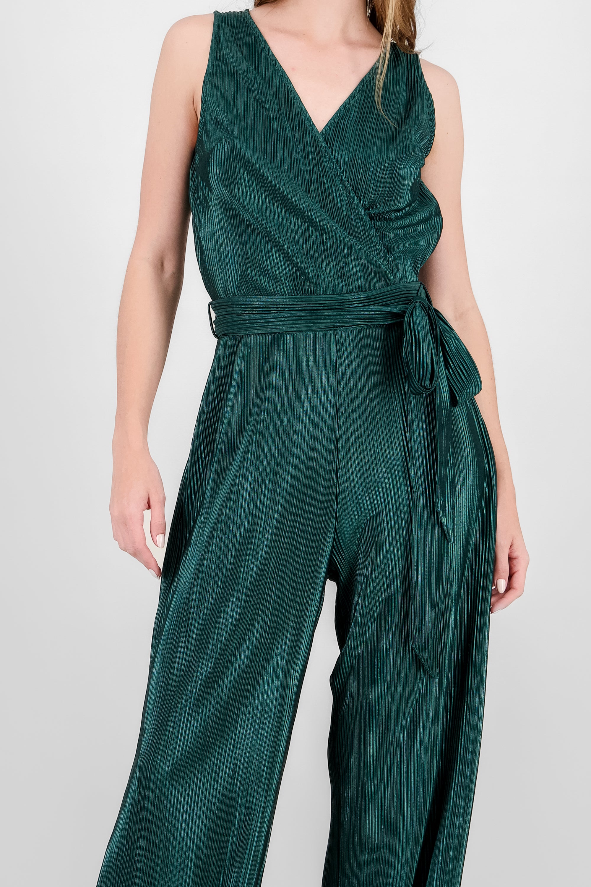 Pleated Detail Jumpsuit GREEN