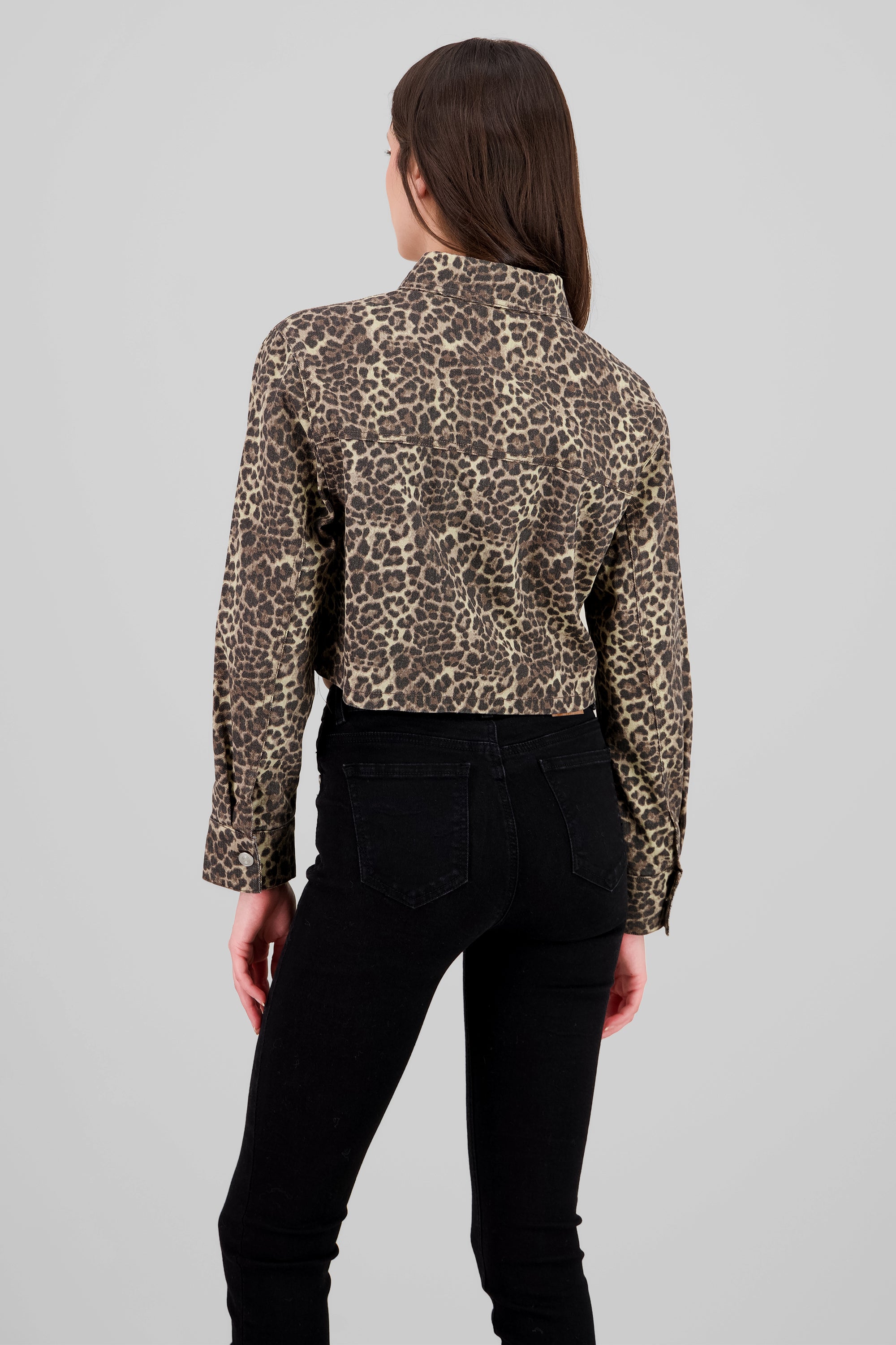 Leopard Jacket BROWN COMBO