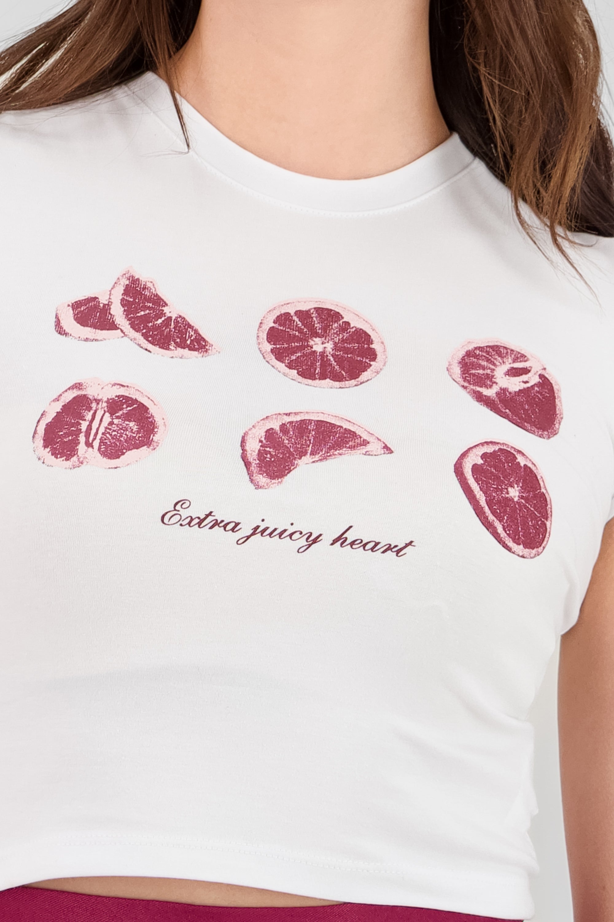 Fruit Print T Shirt WHITE COMBO