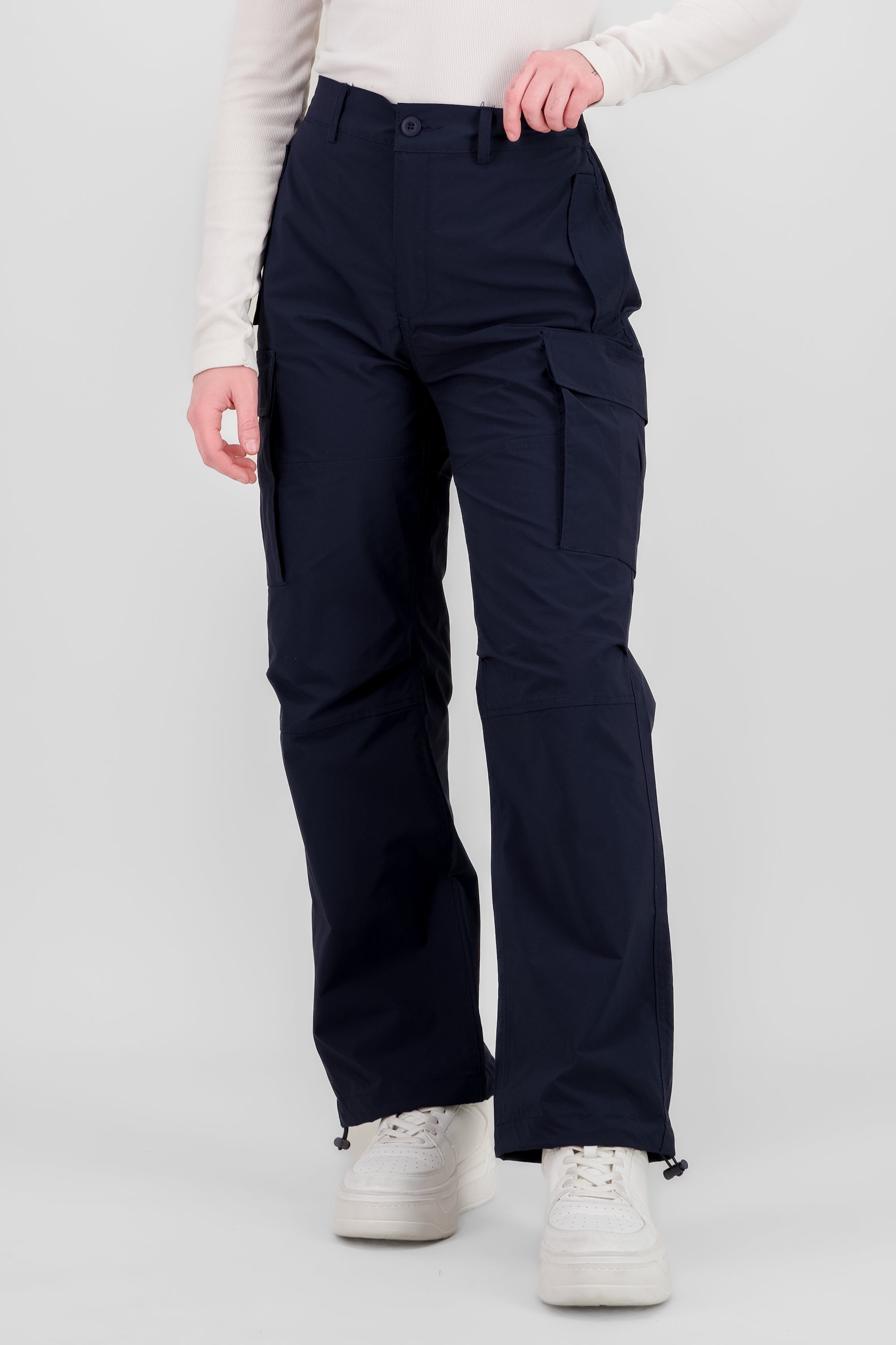 Solid Parachute Pants NAVY