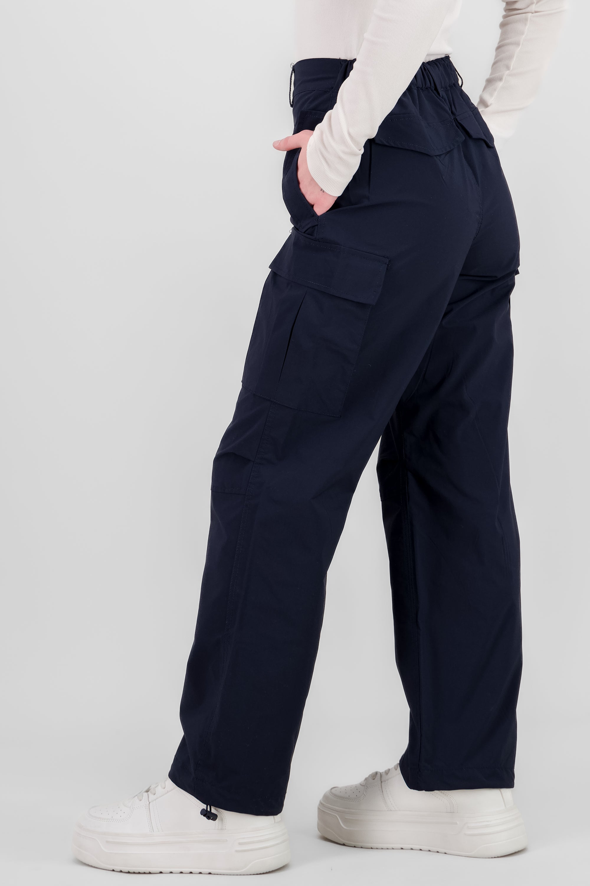 Solid Parachute Pants NAVY