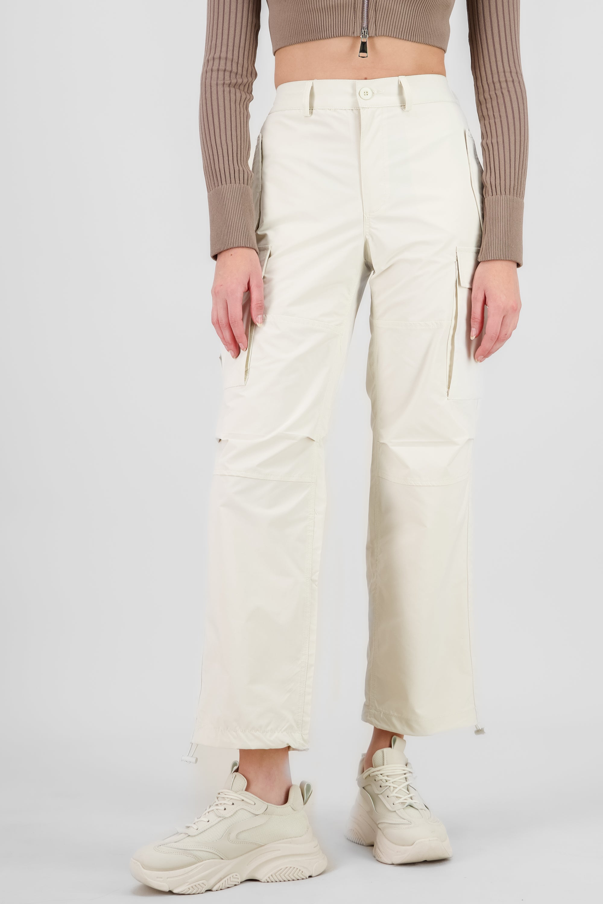 Solid Parachute Pants CREAM